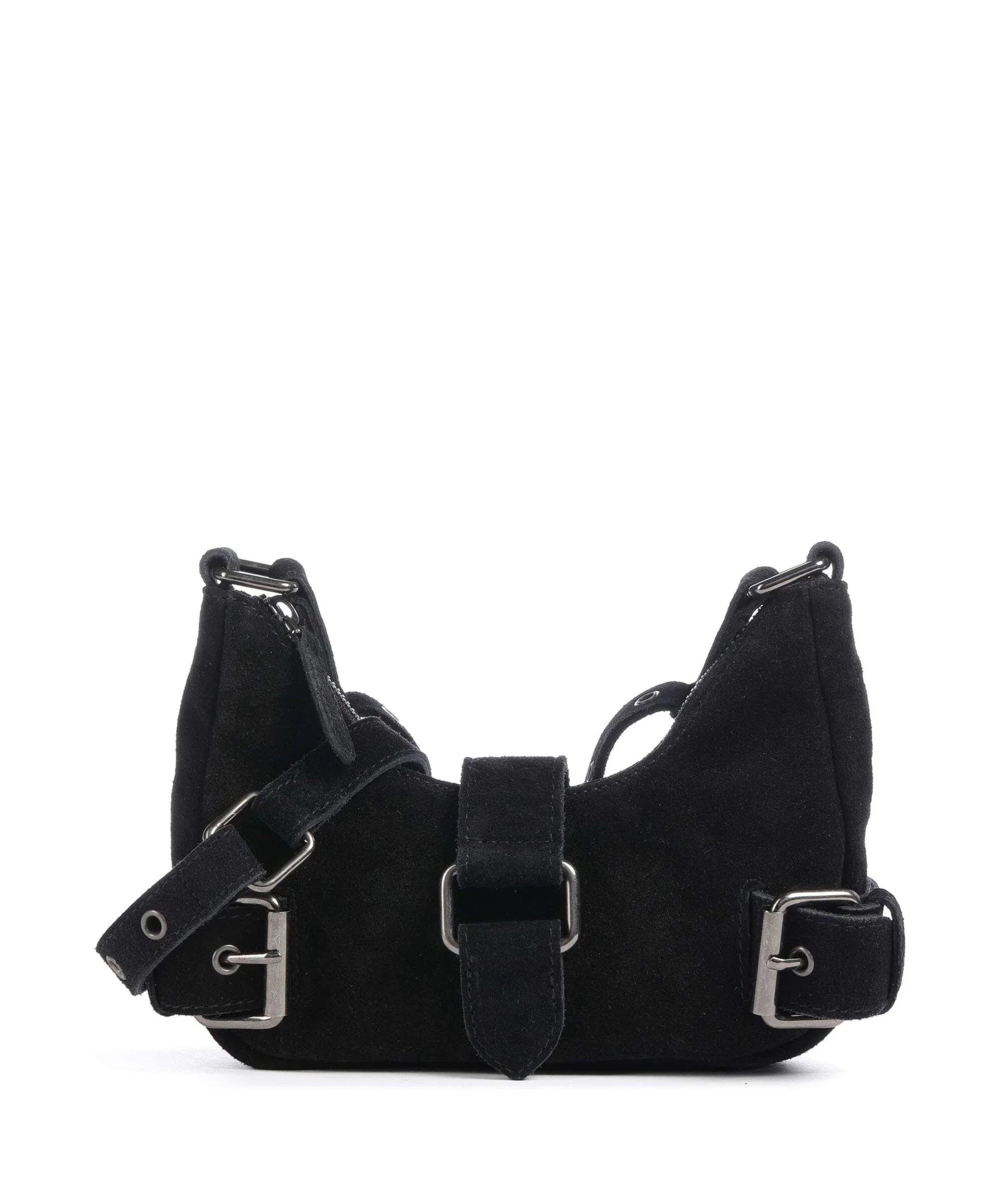 NĂșnoo Suede Palma Shoulder bag black