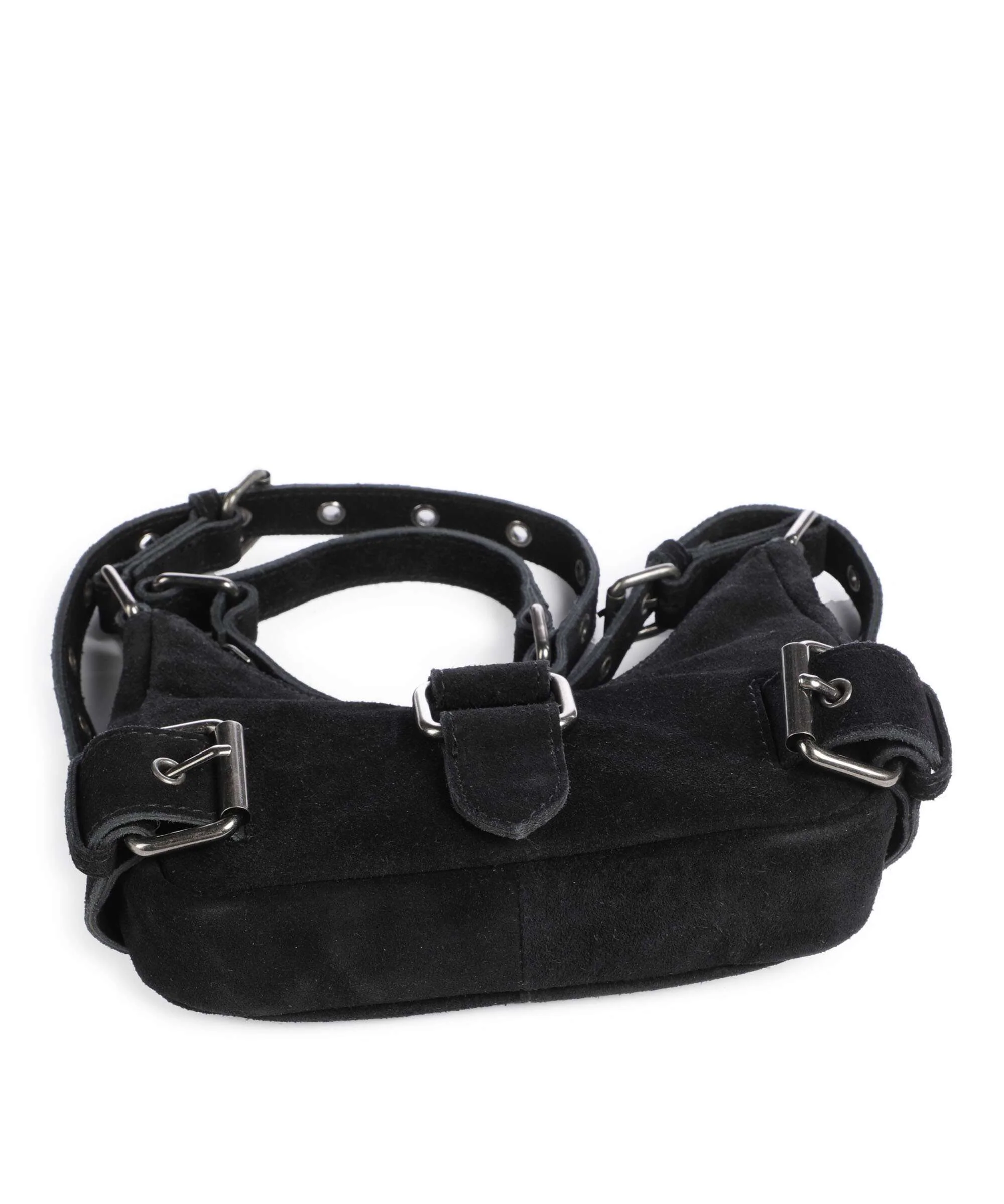 NĂșnoo Suede Palma Shoulder bag black - Image 5