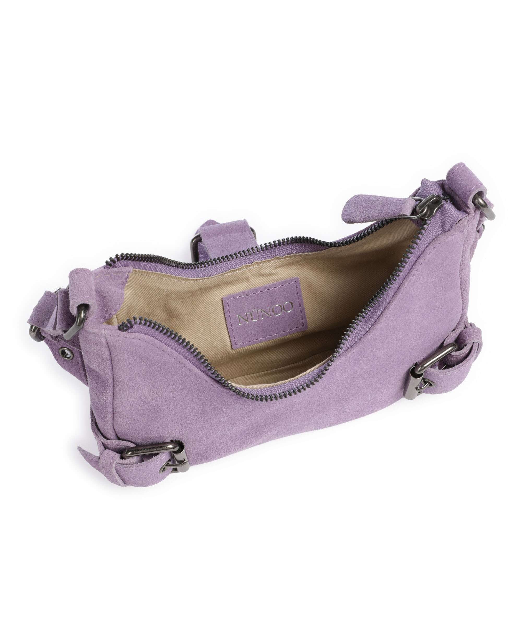 Núnoo Suede Palma Shoulder bag purple - Image 6