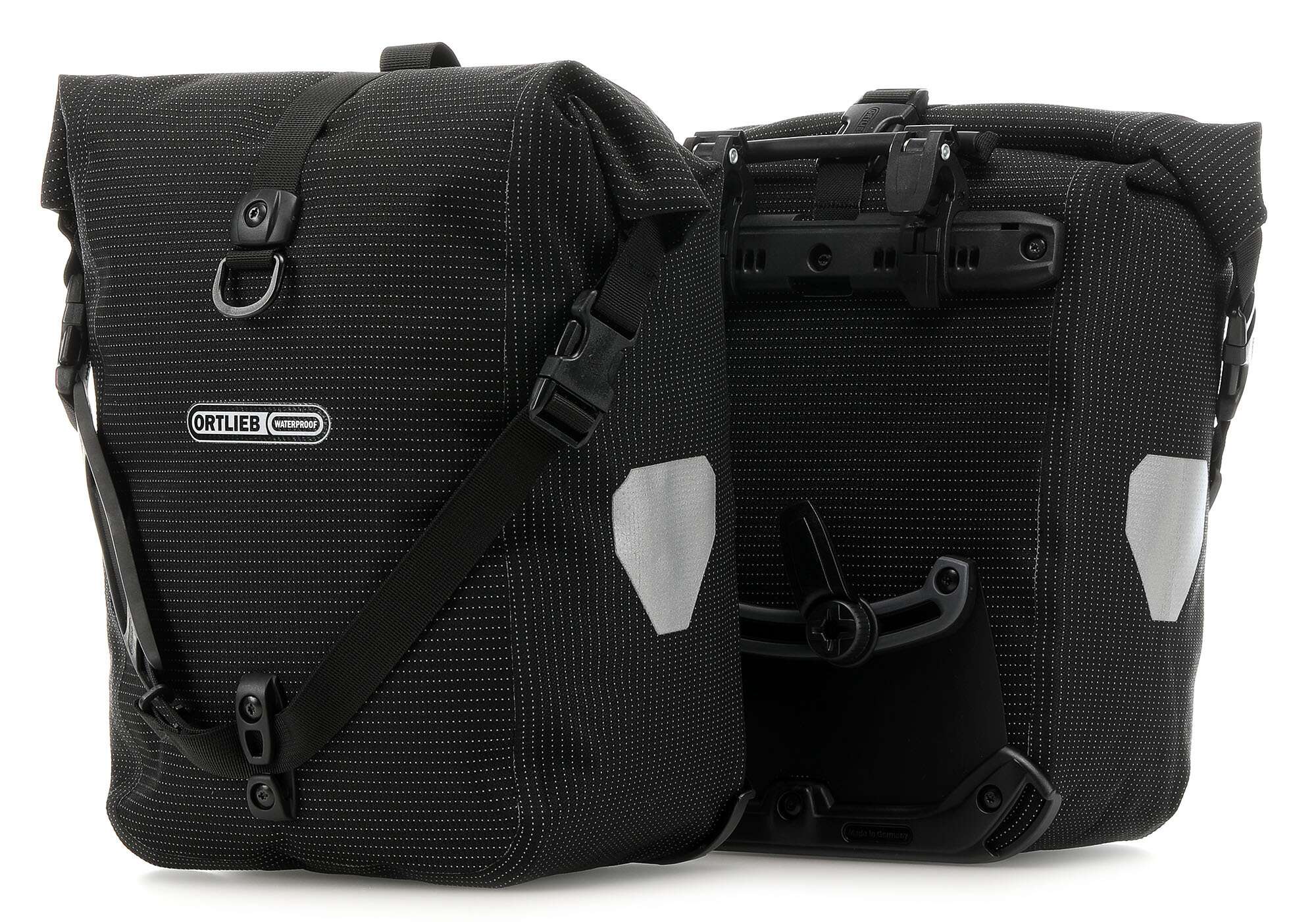 Ortlieb Sport-Roller High Visibility QL2.1 Set Bike pannier black reflective - Image 2