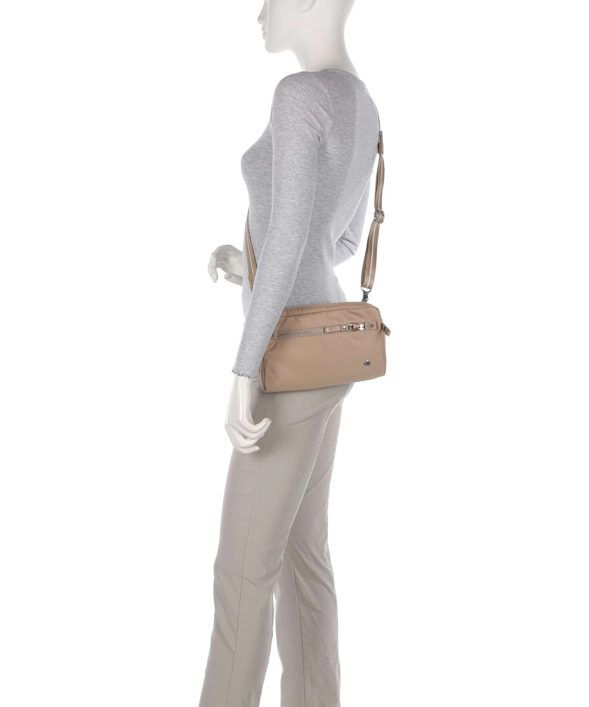 Pacsafe 3 in 1 Crossbody bag taupe - Image 3
