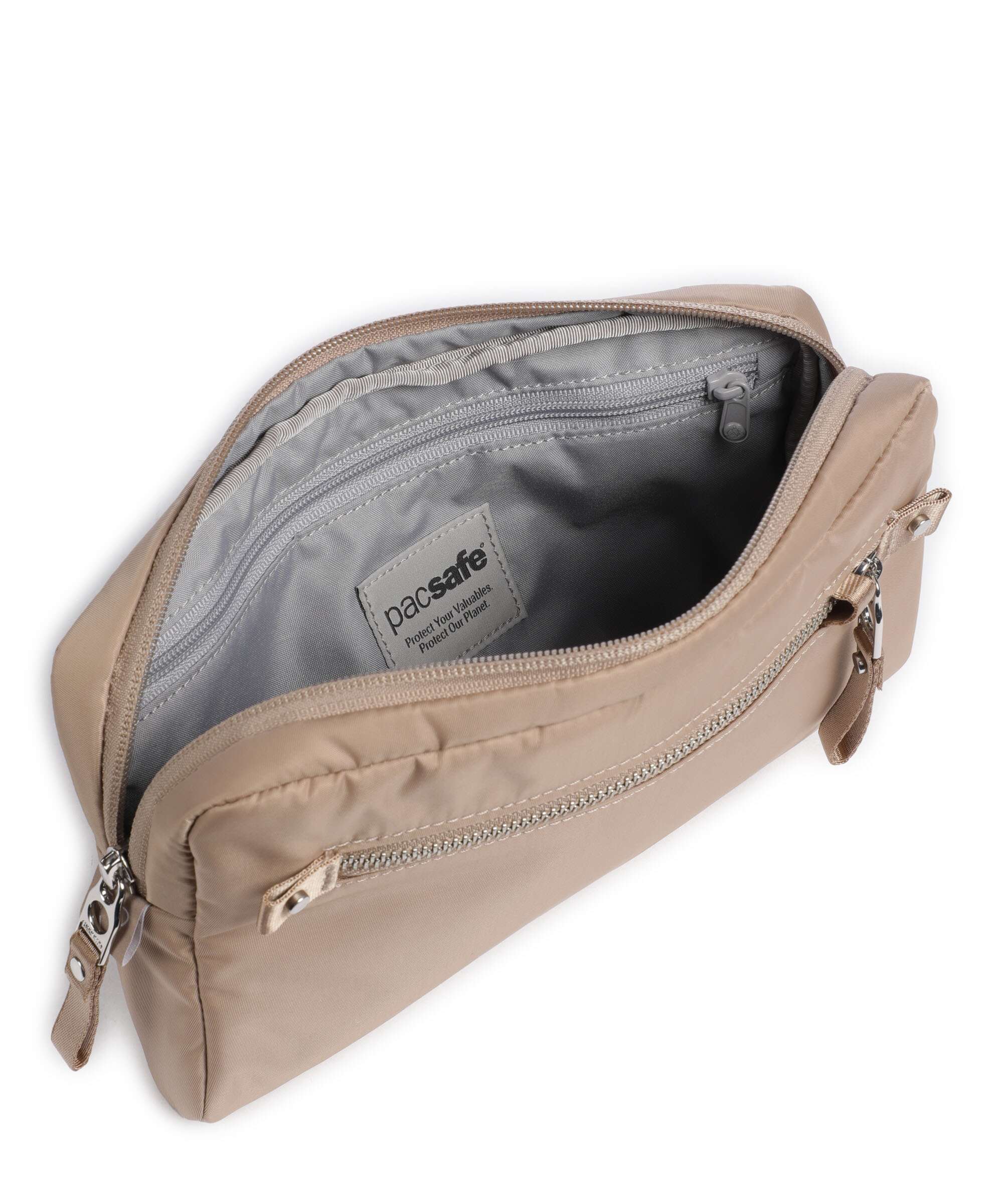 Pacsafe 3 in 1 Crossbody bag taupe - Image 8