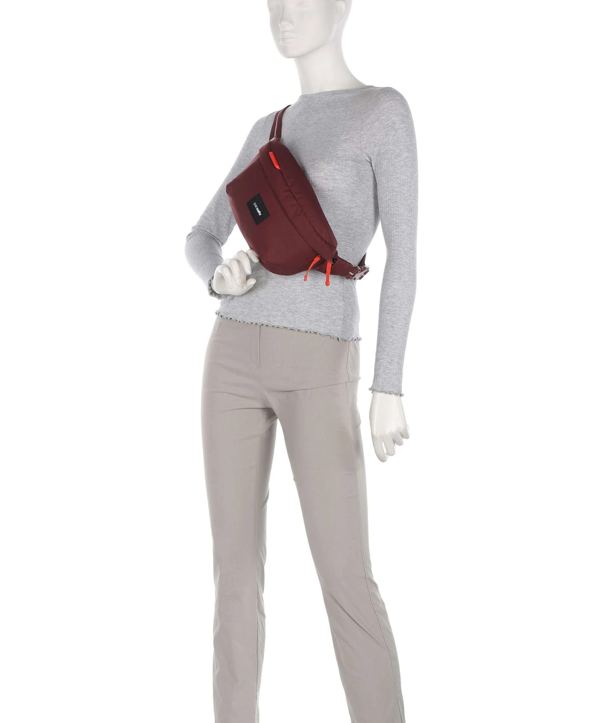 Pacsafe Go Belt bag garnet red - Image 3