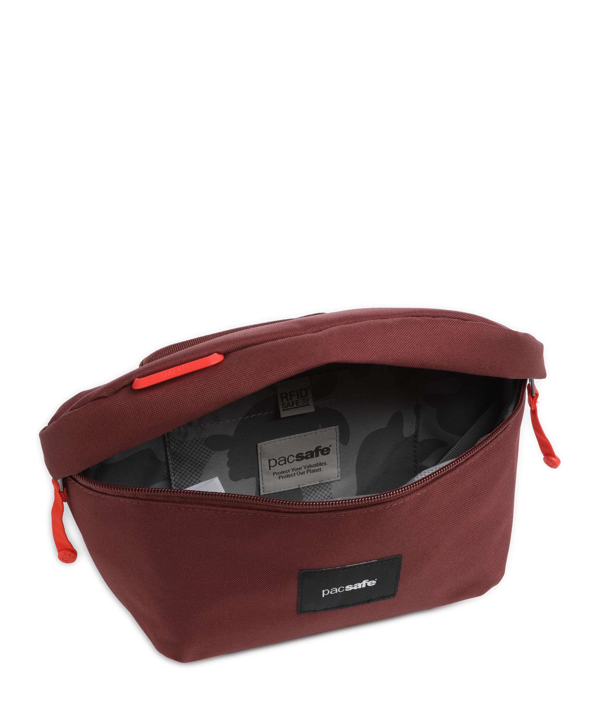 Pacsafe Go Belt bag garnet red - Image 6