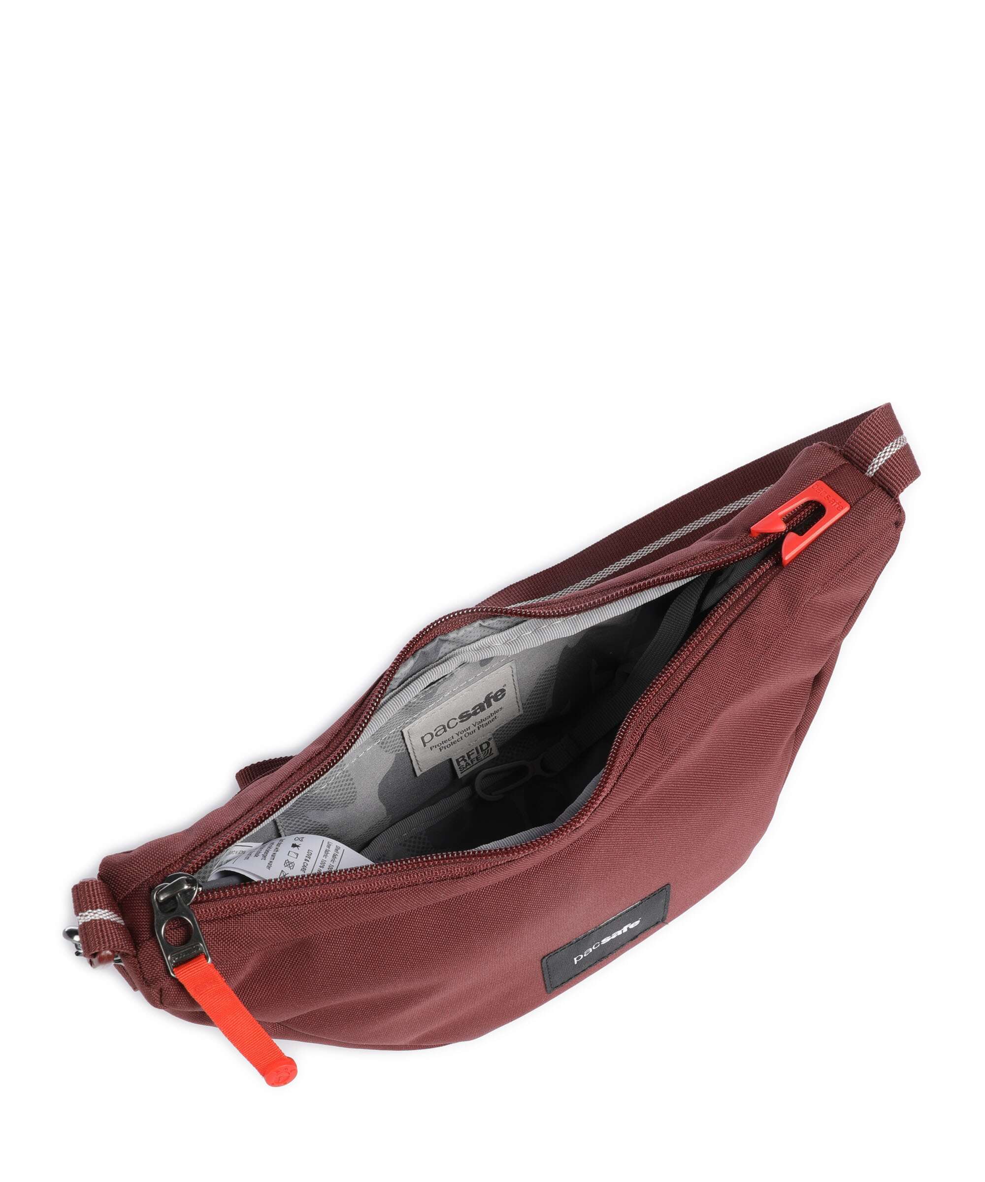Pacsafe Go Lunar Crossbody bag garnet red - Image 5