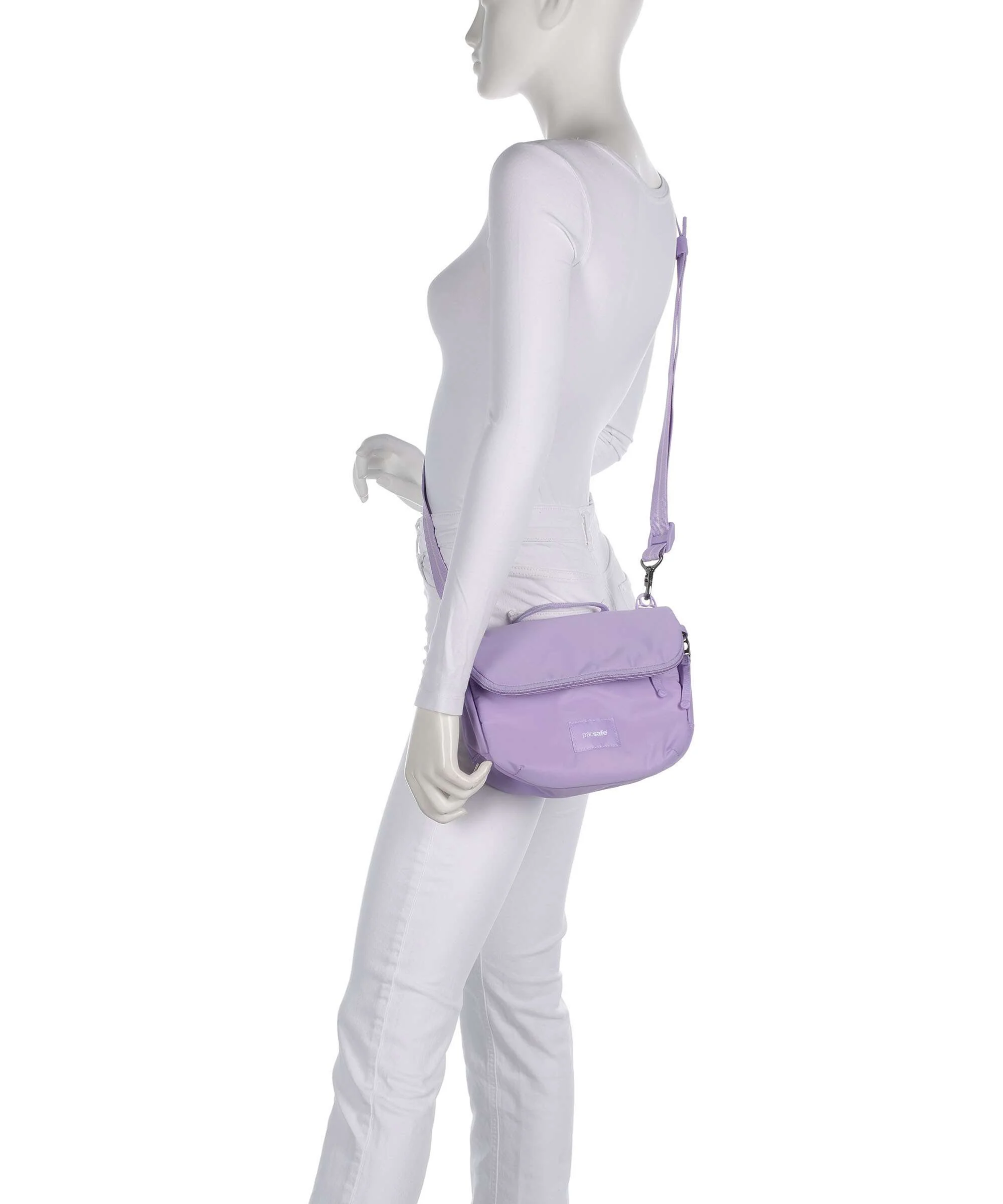 Pacsafe Go Saddle Crossbody bag lavender - Image 3