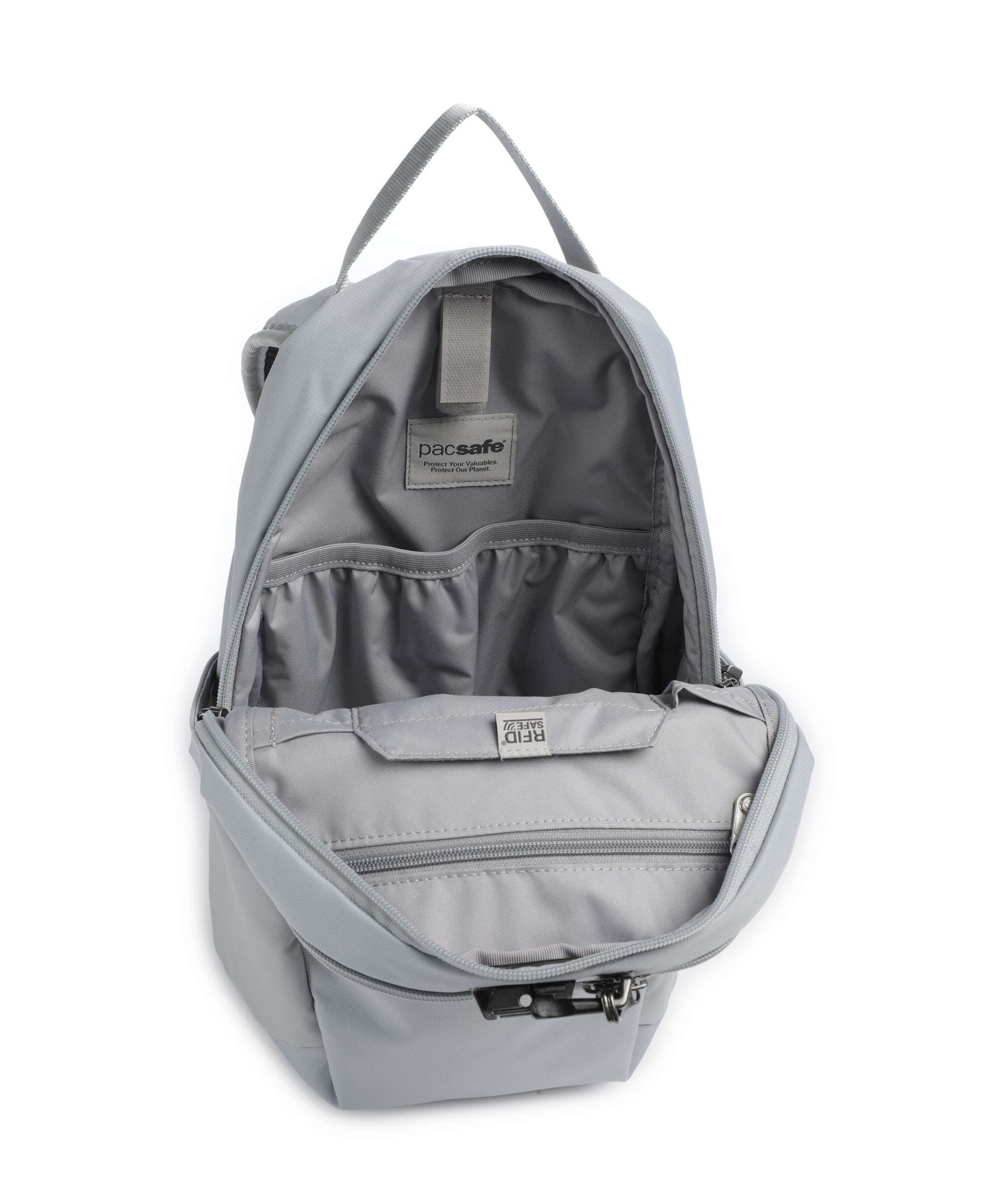 Pacsafe V 12 Backpack digital gray - Image 7