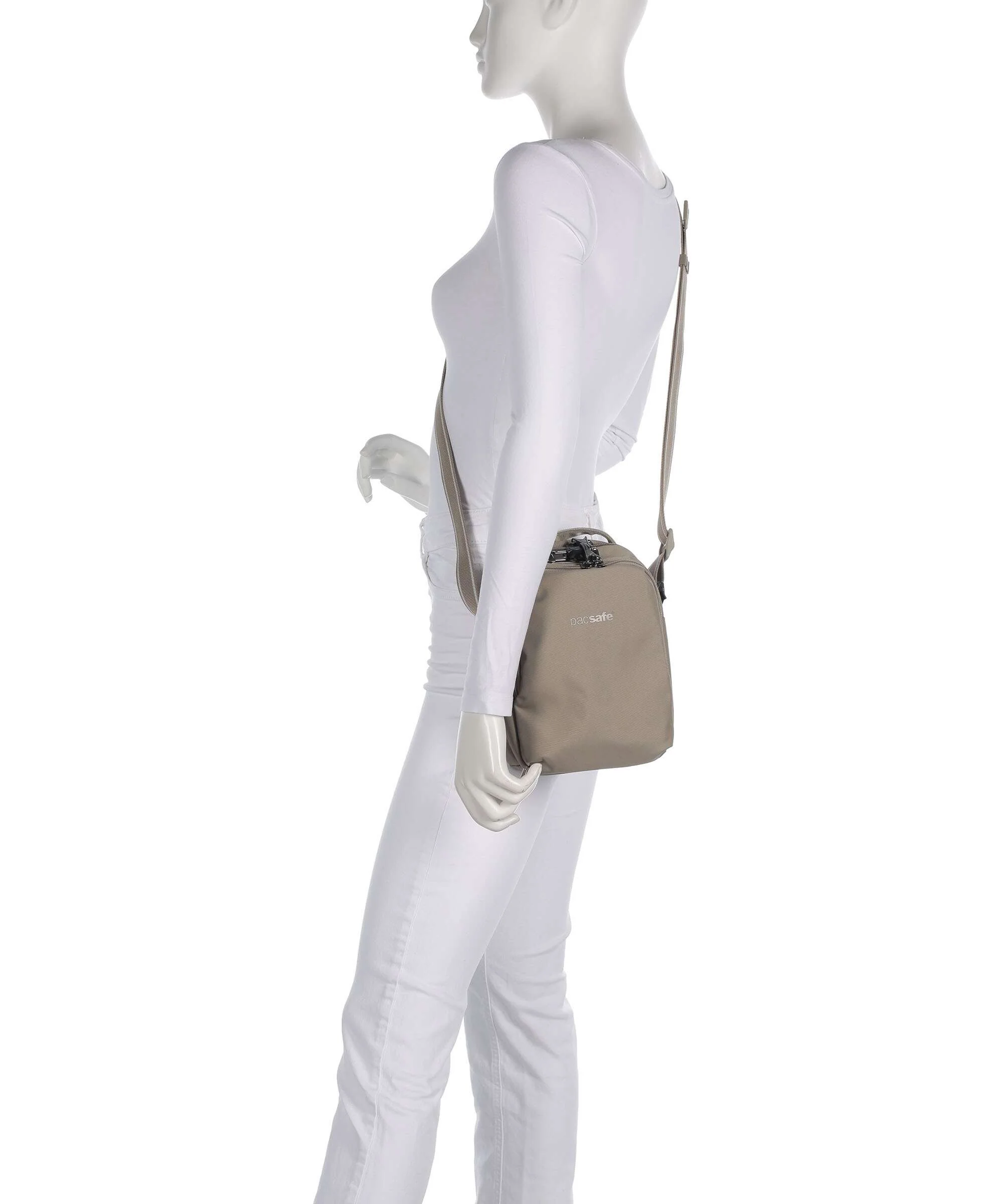 Pacsafe V Crossbody bag beige - Image 3