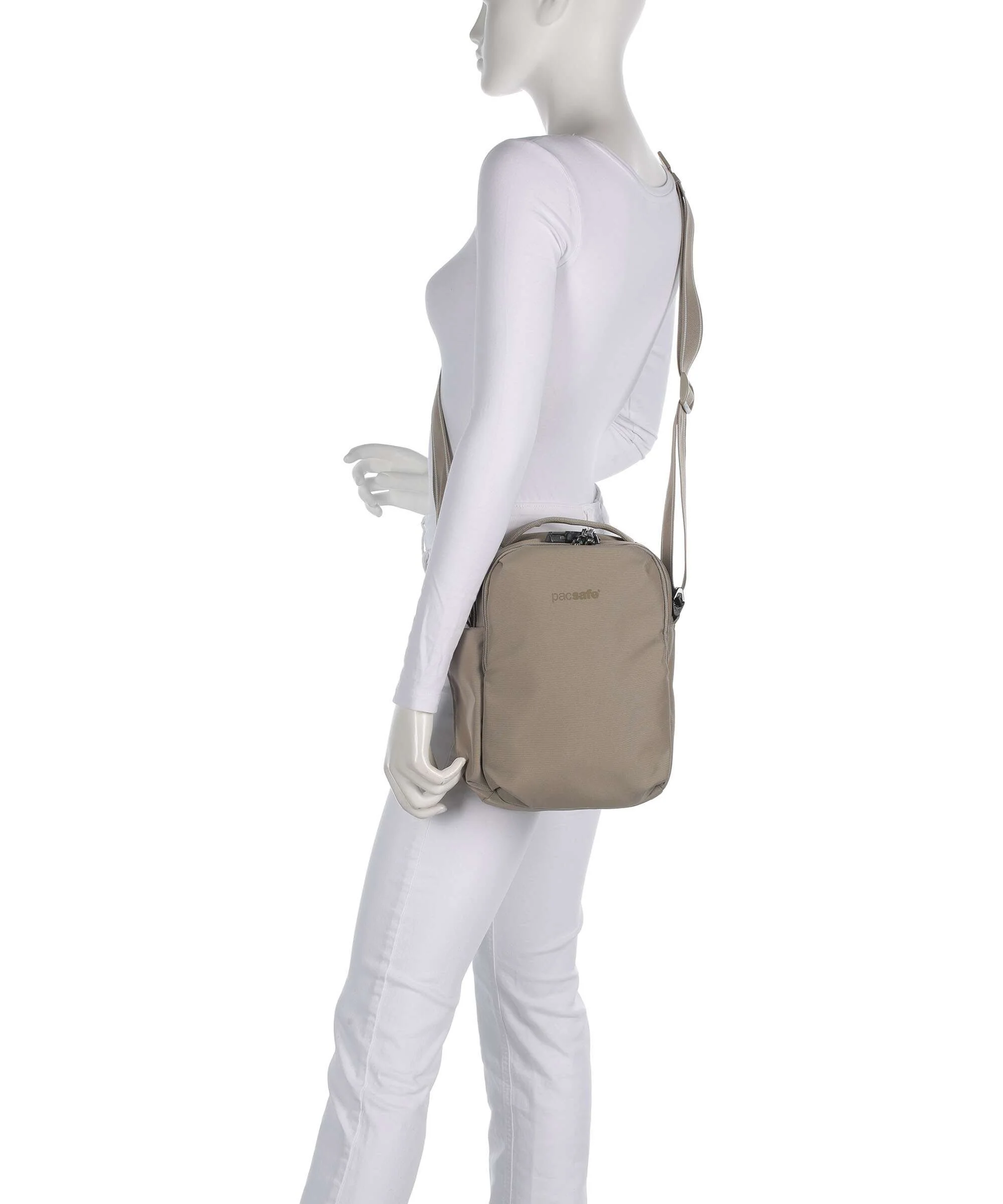 Pacsafe V Crossbody bag beige - Image 3