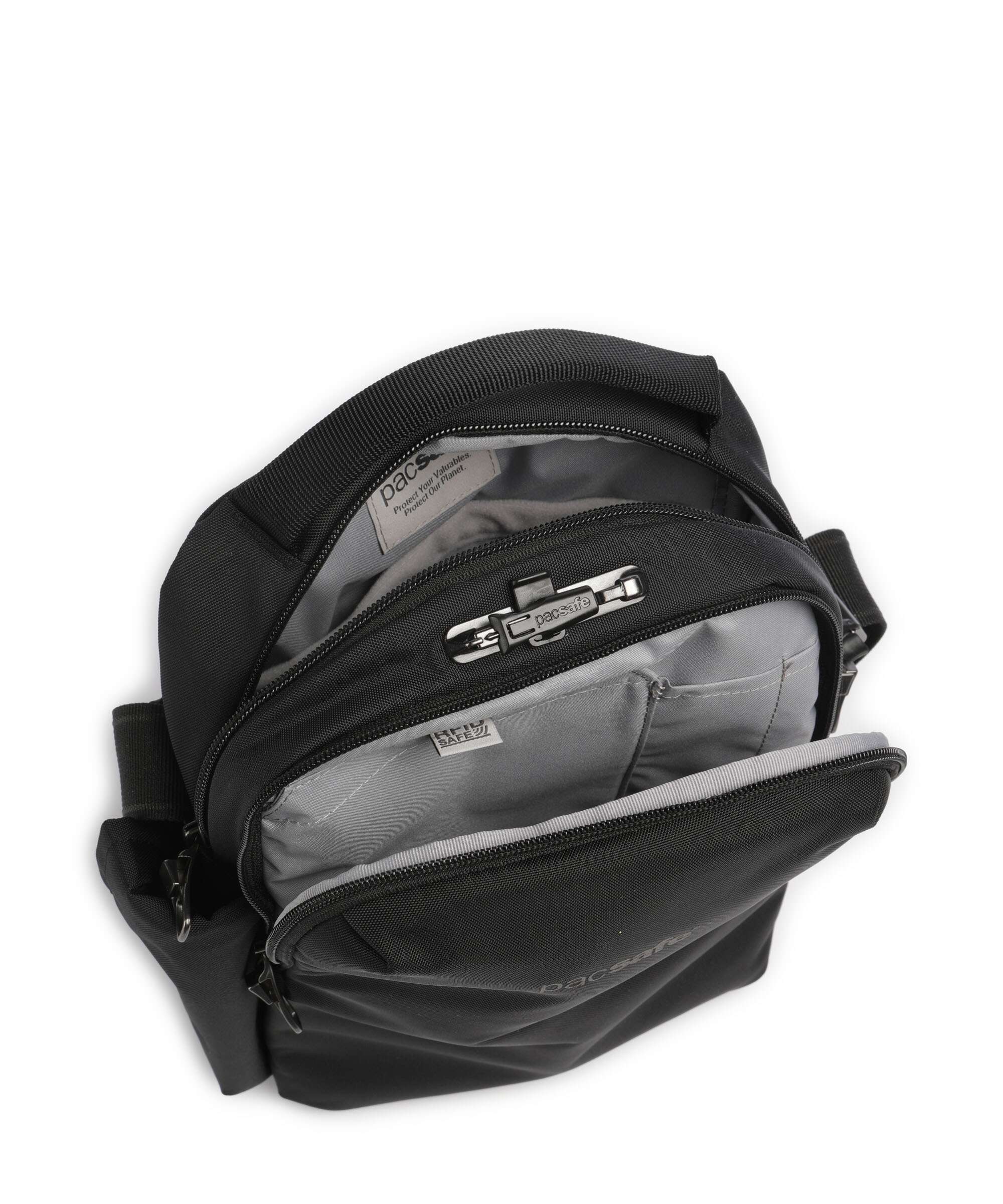 Pacsafe V Tour Crossbody bag jet black - Image 6