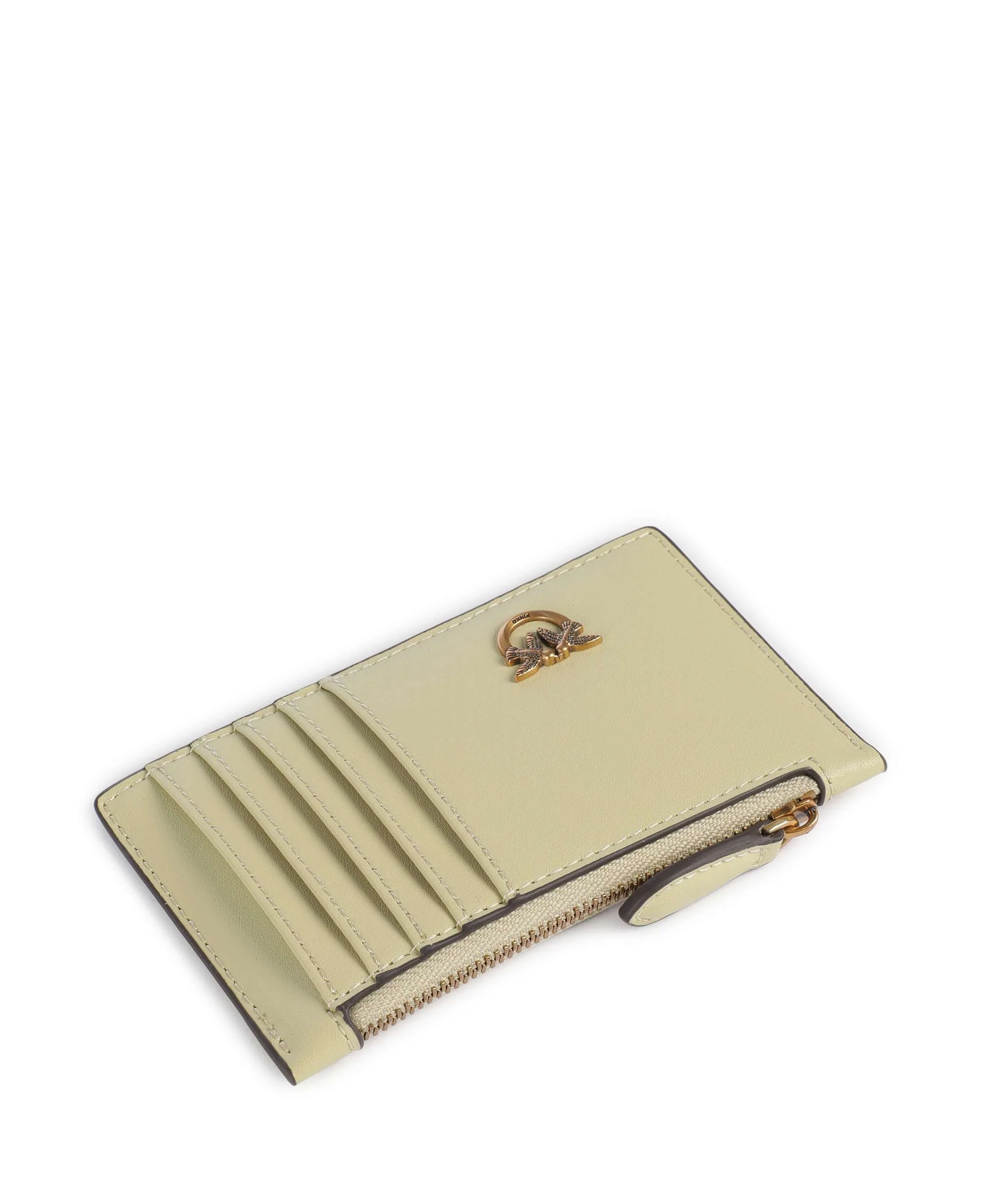 Pinko Airone Credit card holder giallo vaniglia/antique gold - Image 3