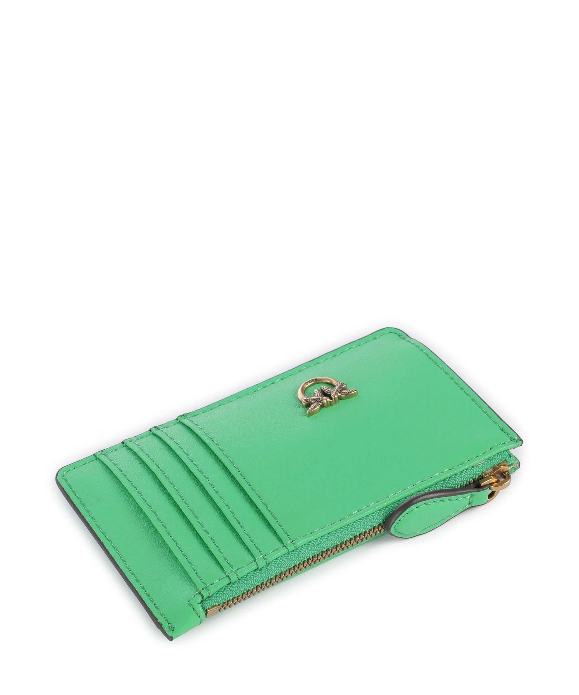 Pinko Airone Credit card holder verde isola/antique gold - Image 3