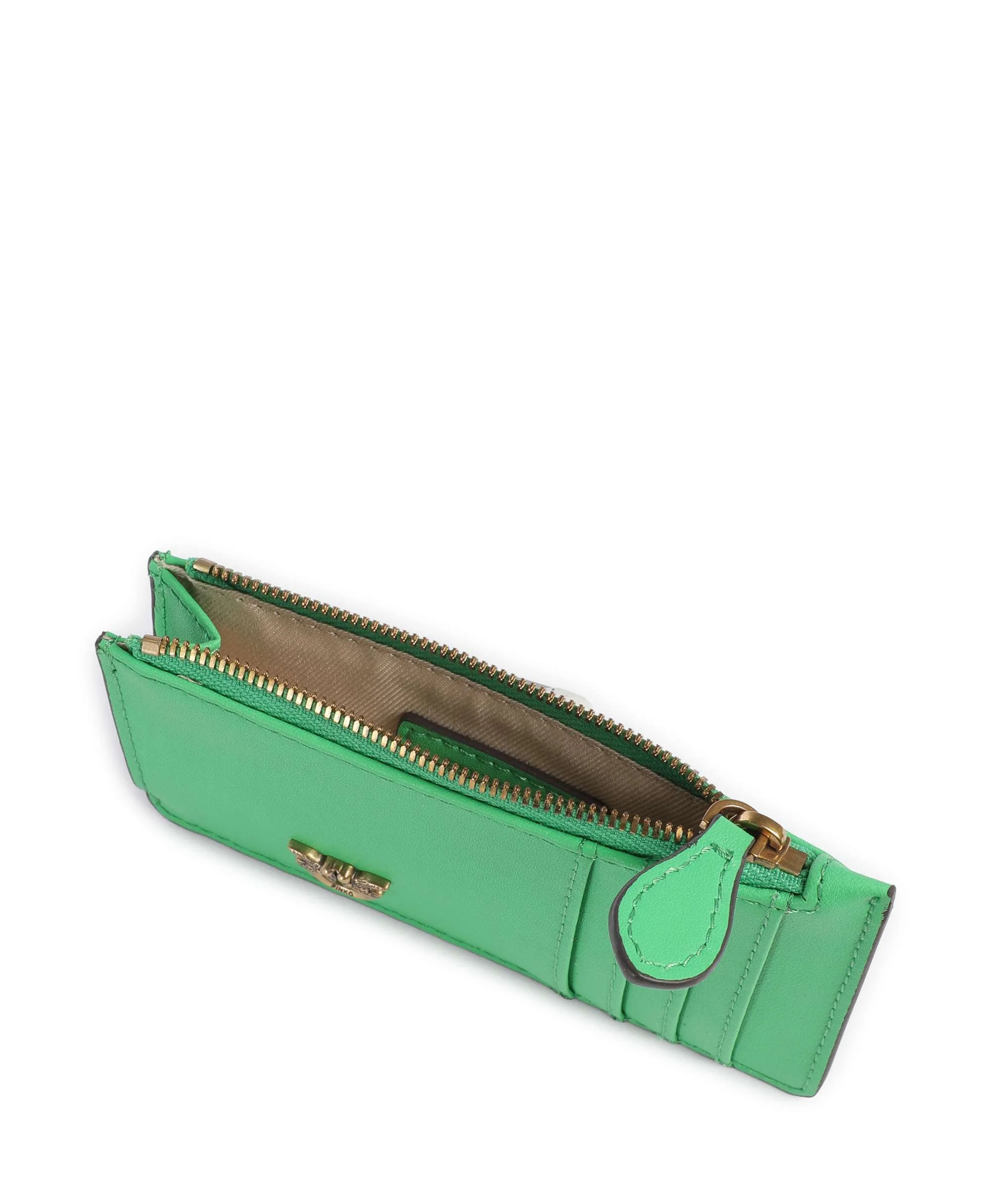 Pinko Airone Credit card holder verde isola/antique gold - Image 4