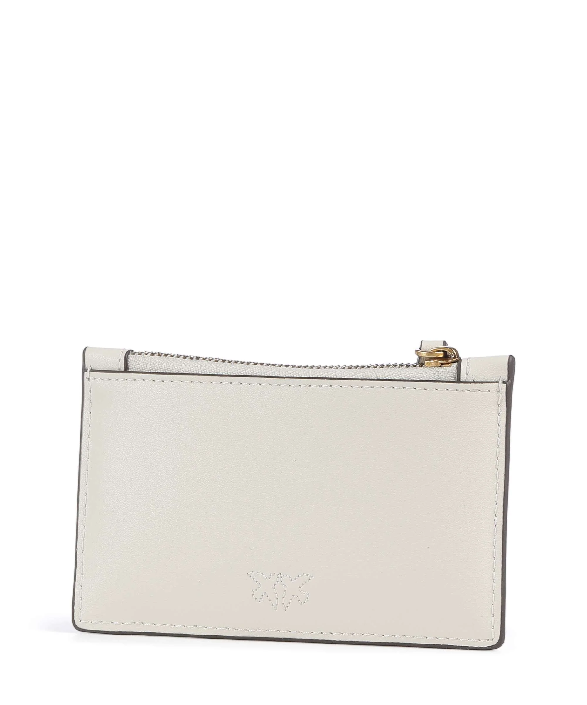 Pinko Airone Credit card holder bianco seta/antique gold - Image 2