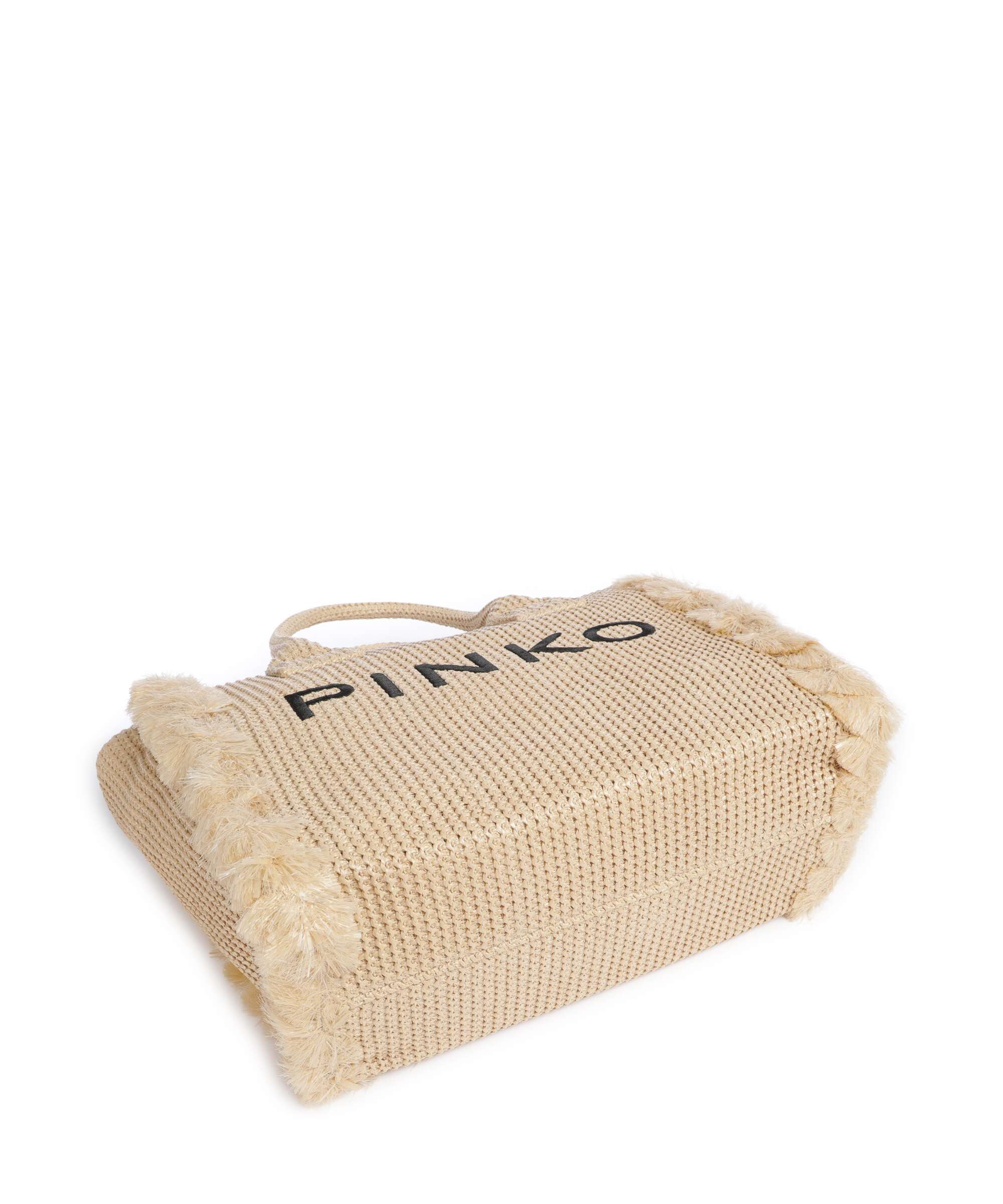 Pinko Beach Handbag paglia/nero/antique gold - Image 4