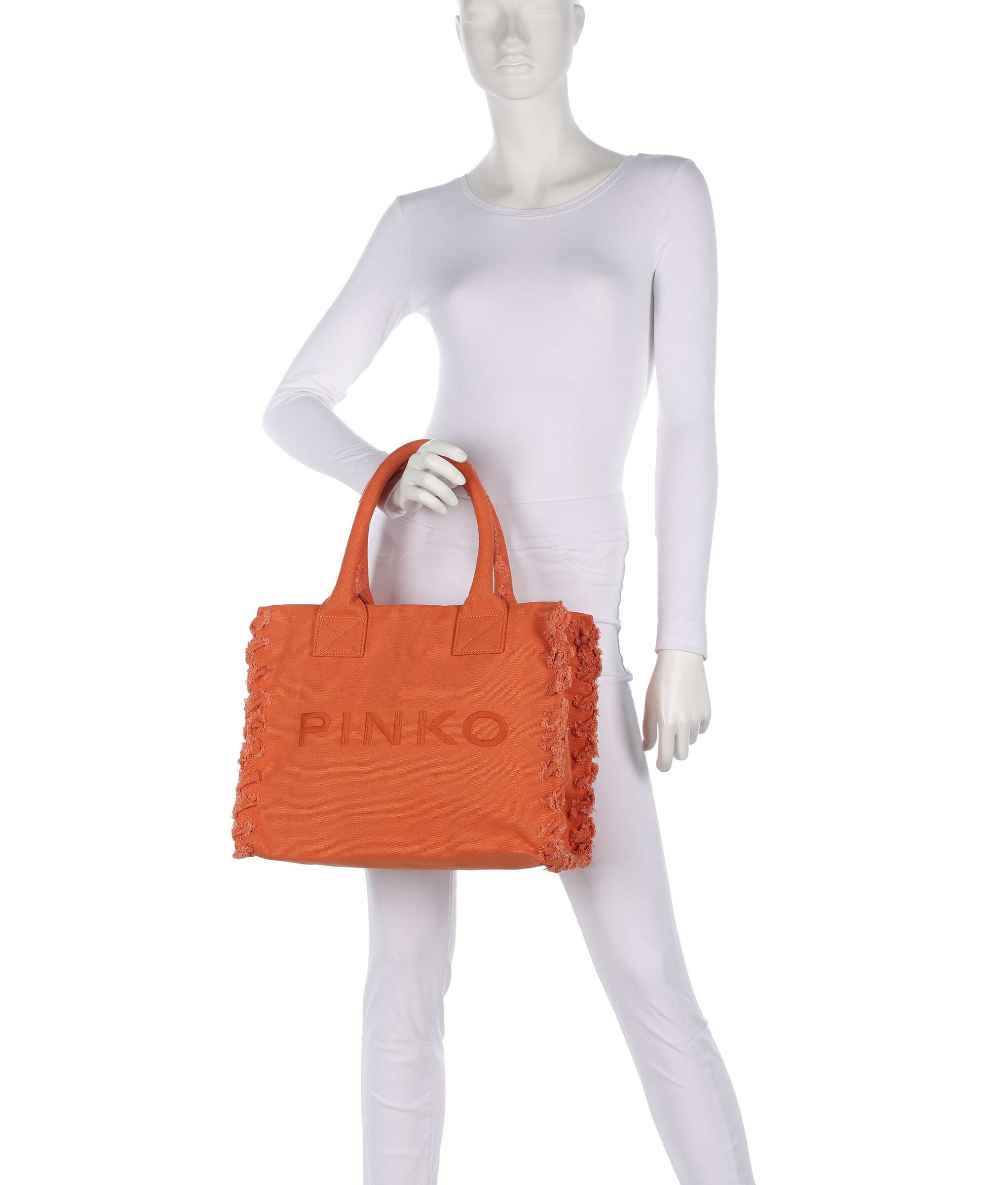 Pinko Beach Handbag arancio bruc - Image 3