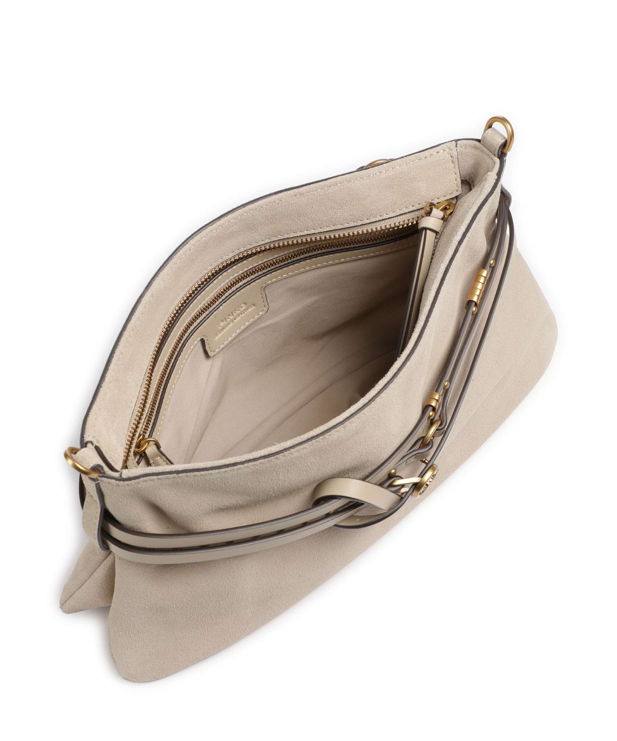Pinko Belt Classic Shoulder bag beige/grigio fumo/antique gold - Image 6