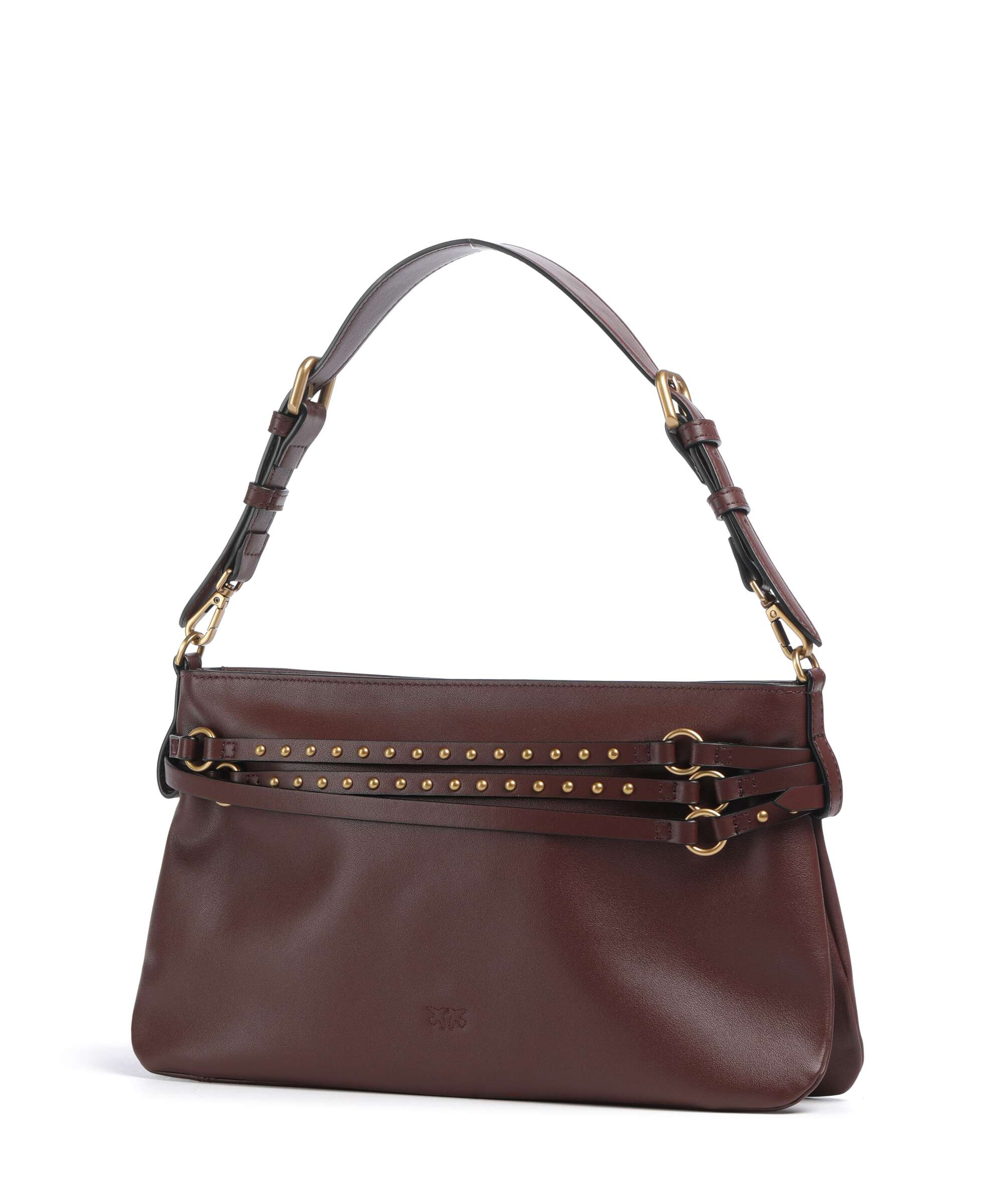 Pinko Belt Classic Shoulder bag burgundy wine/antique gold - Image 2