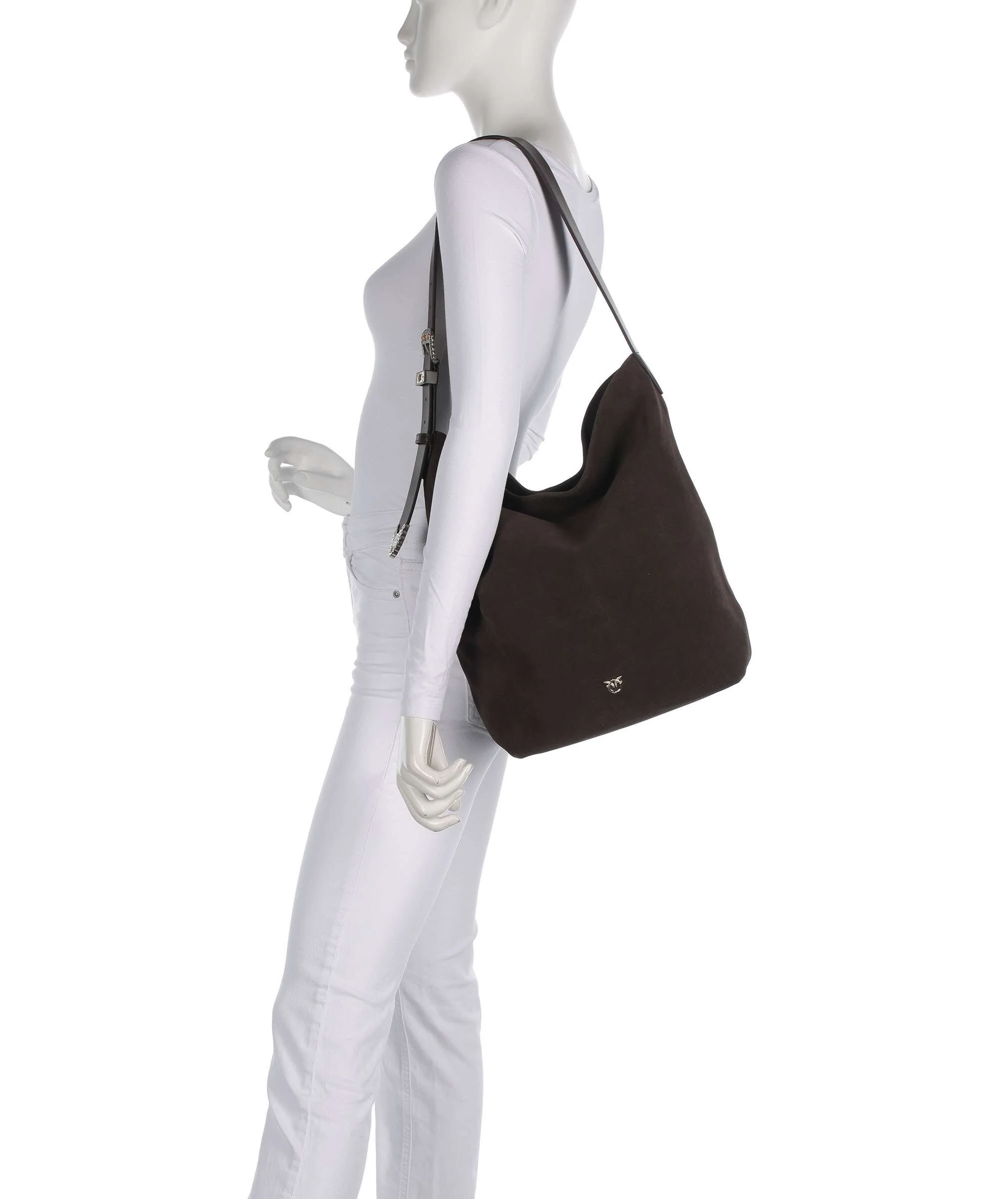 Pinko Big Hobo bag marrone/chicco di caffe/mix gold - Image 3