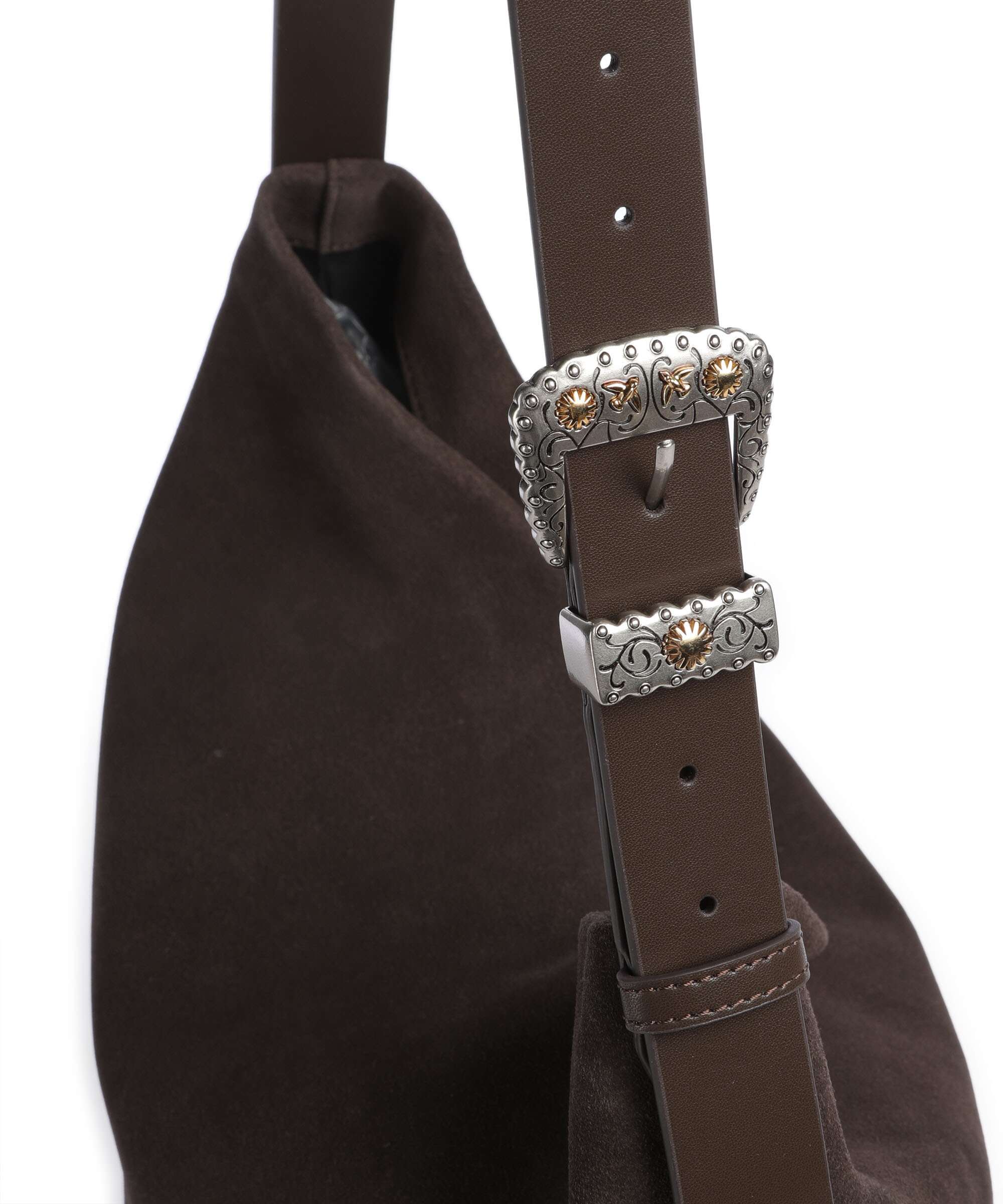 Pinko Big Hobo bag marrone/chicco di caffe/mix gold - Image 4