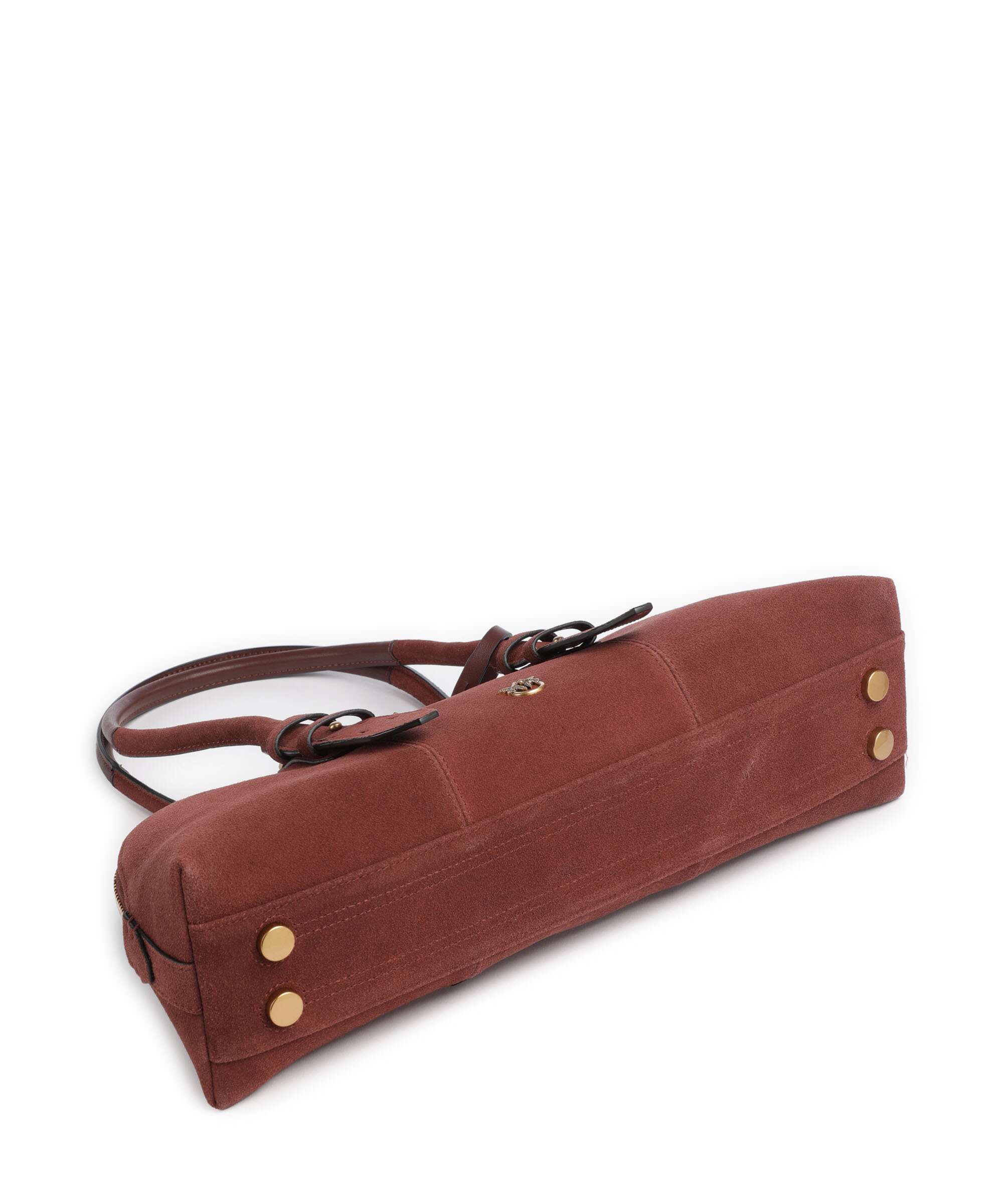 Pinko Bowling Horizontal Big Shoulder bag burgundy wine/antique gold - Image 5