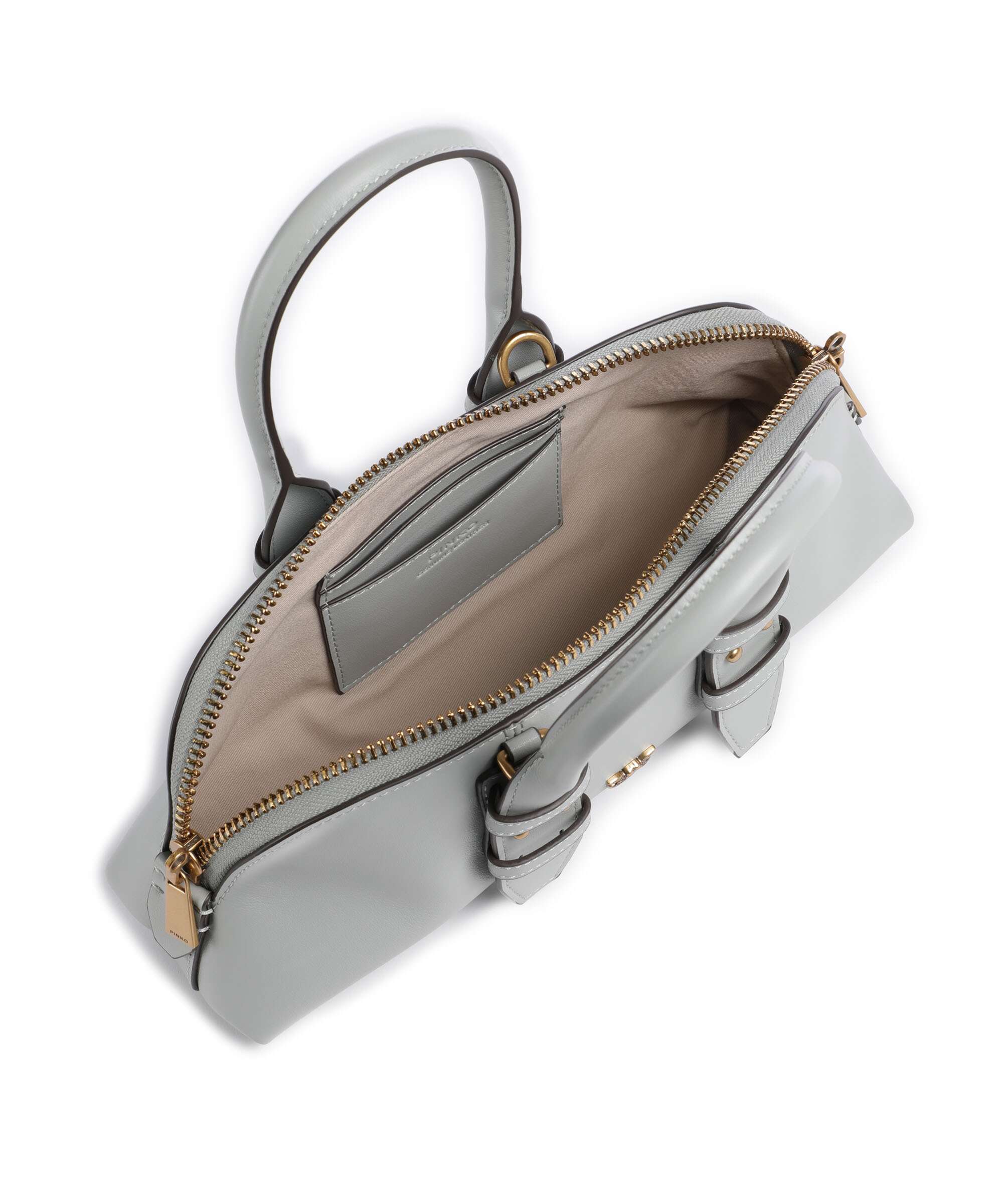 Pinko Bowling Horizontal Handbag grigio perla/antique gold - Image 6