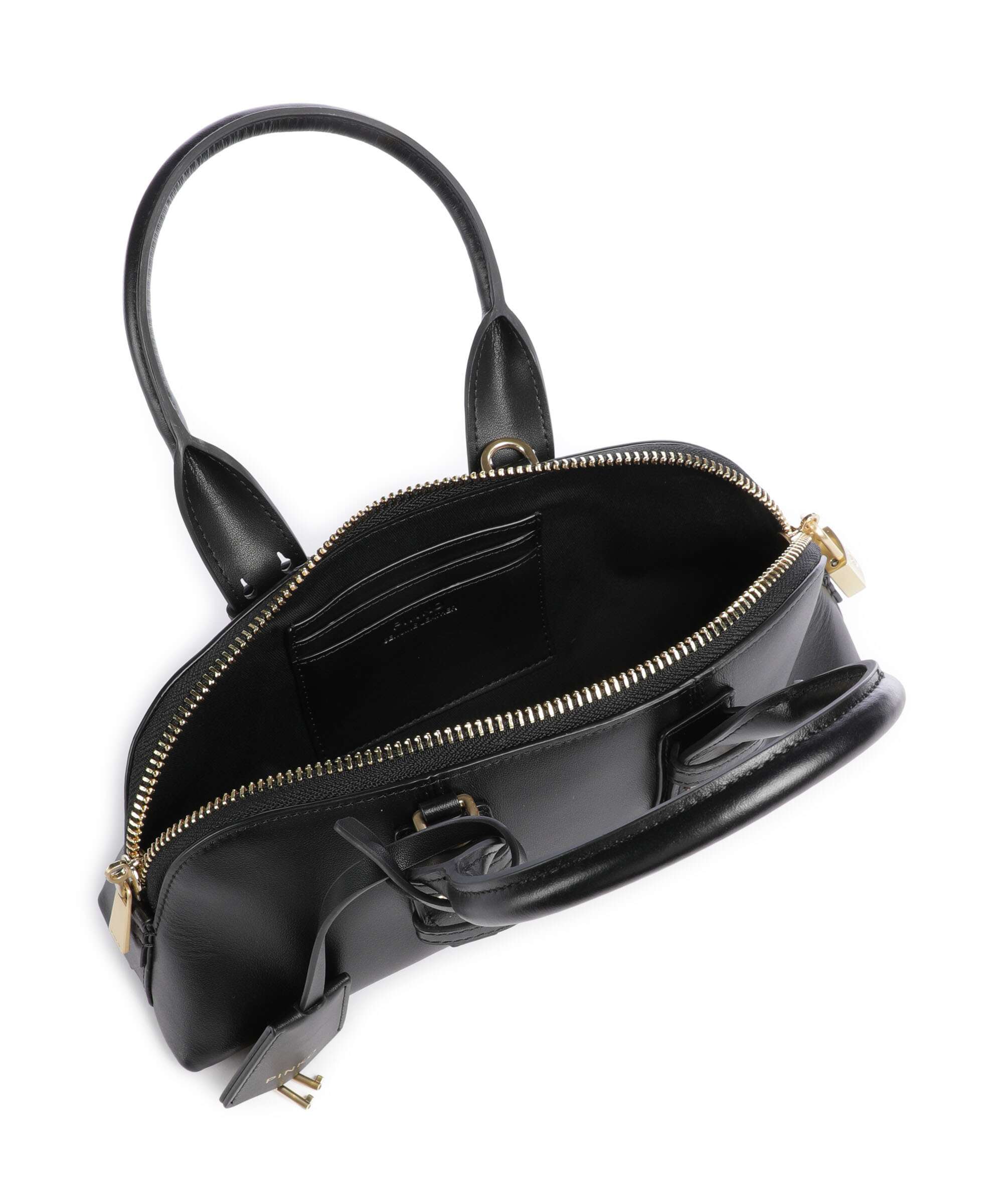 Pinko Bowling Horizontal Handbag nero limousine/matt gold - Image 6