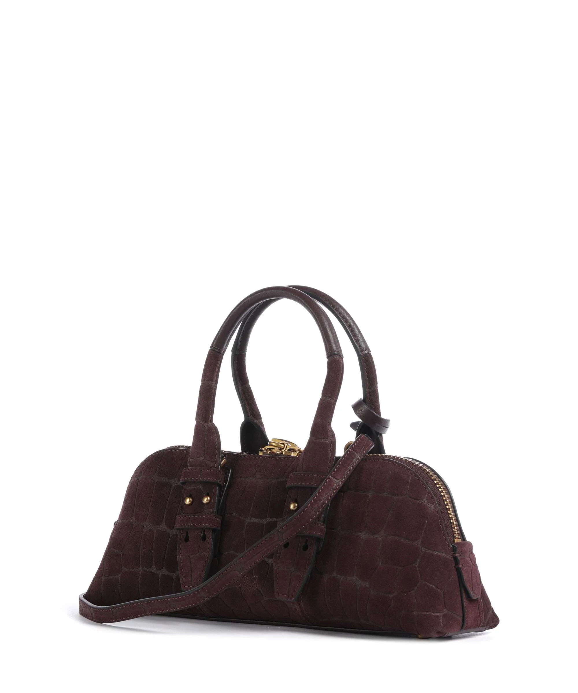 Pinko Bowling Horizontal Handbag rosso mogano/antique gold - Image 2