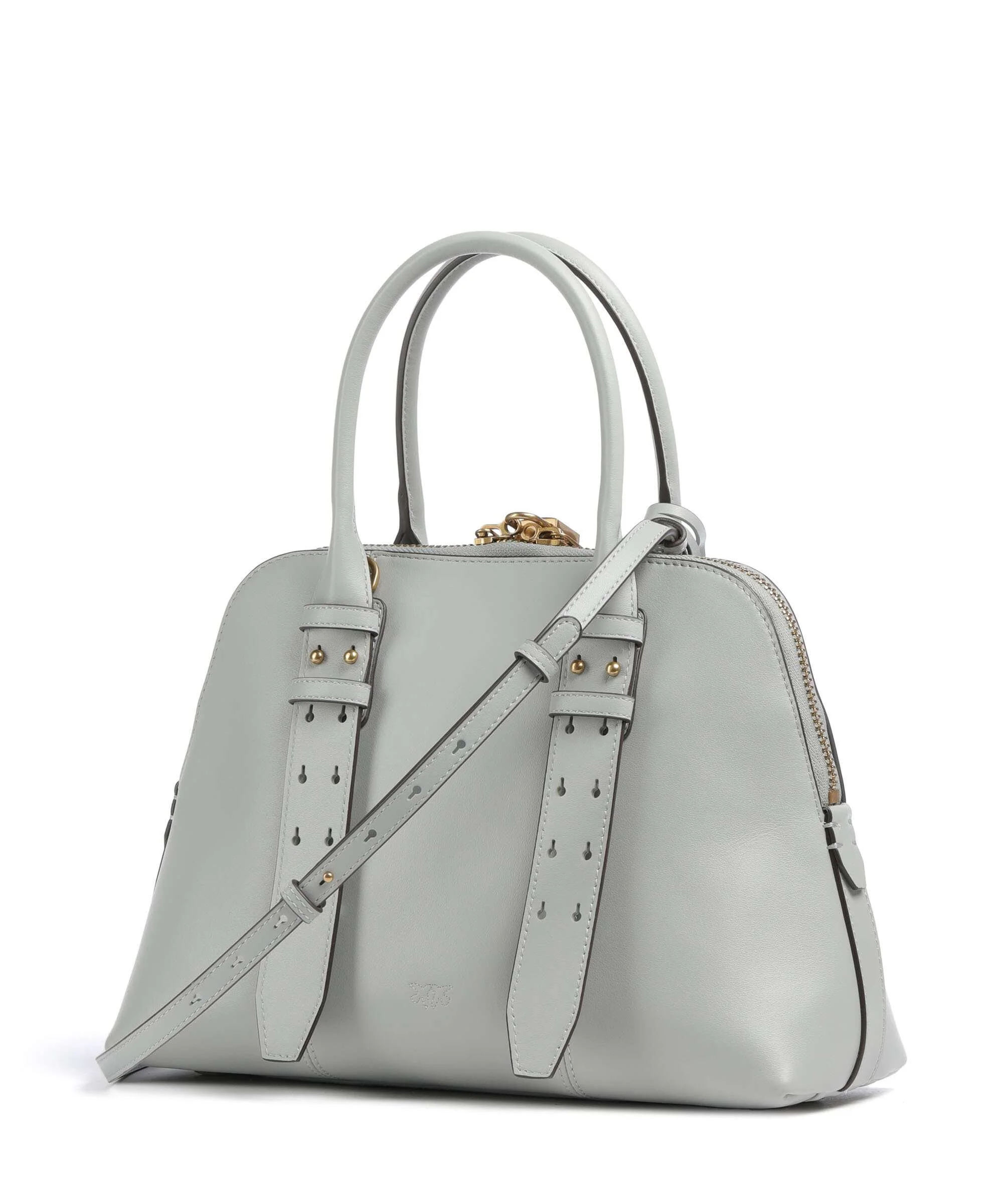 Pinko Bowling Medium Handbag grigio perla/antique gold - Image 2
