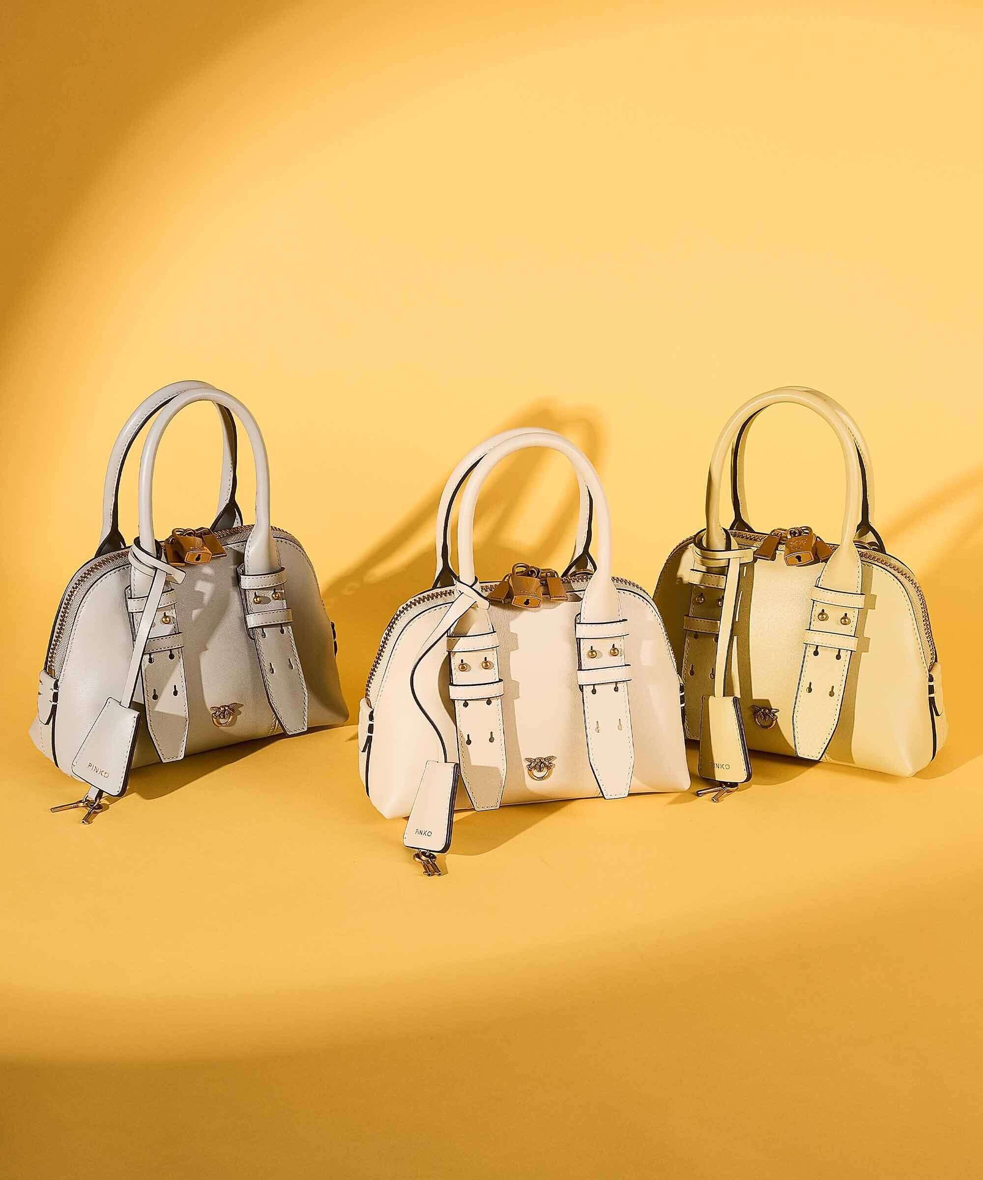 Pinko Bowling Mini Handbag grigio perla/antique gold - Image 2