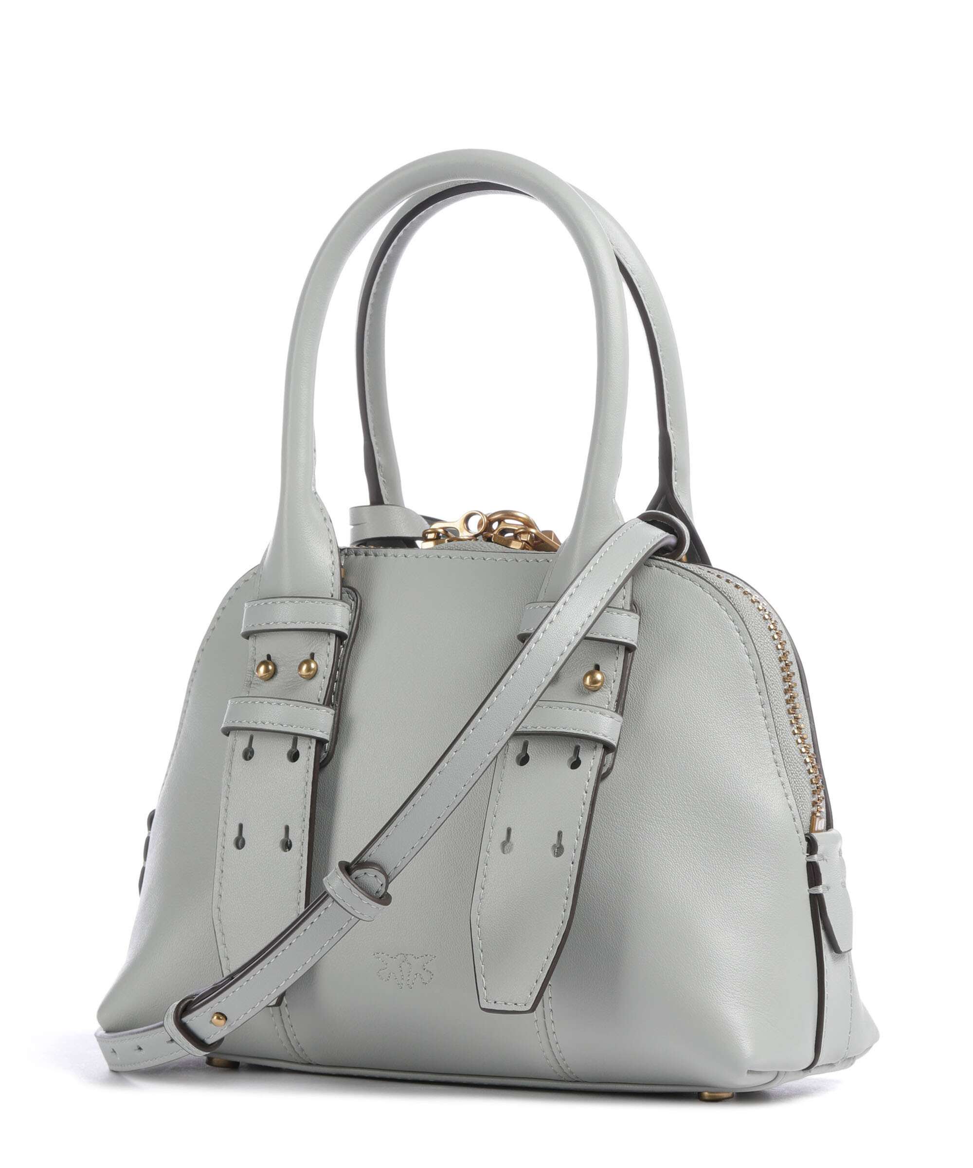 Pinko Bowling Mini Handbag grigio perla/antique gold - Image 3