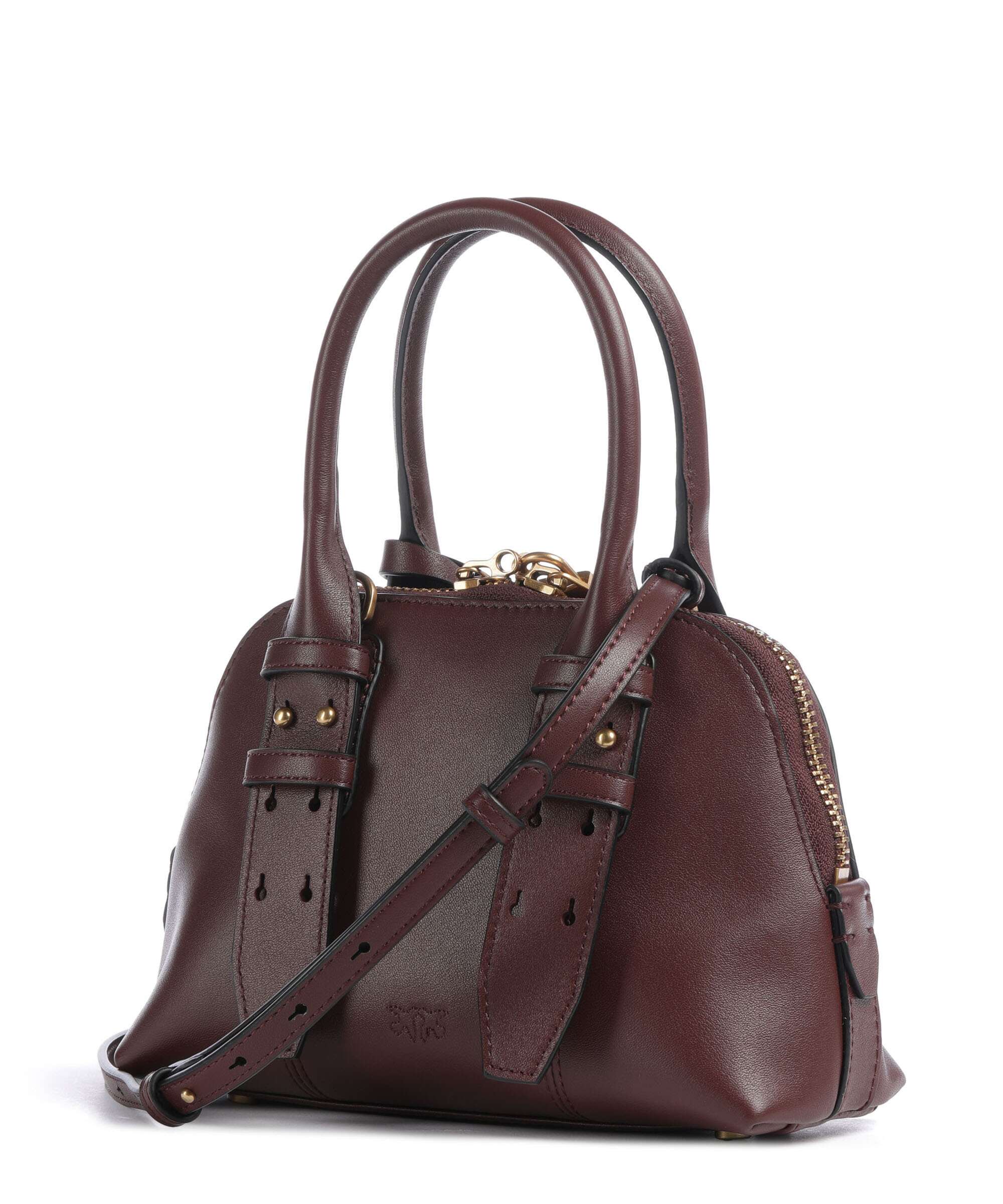 Pinko Bowling Mini Handbag burgundy wine/antique gold - Image 2