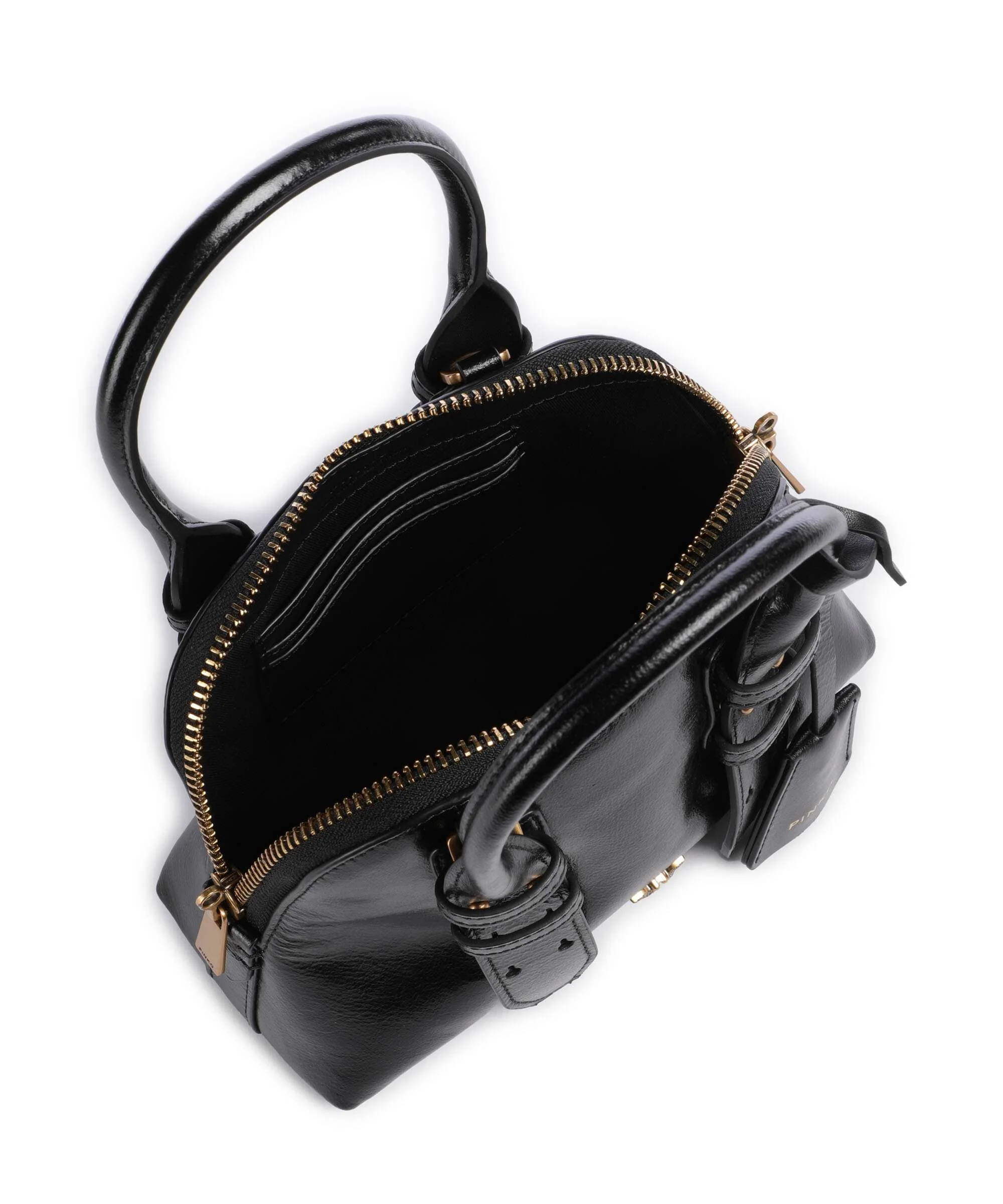 Pinko Bowling Mini Handbag nero/antique gold - Image 6