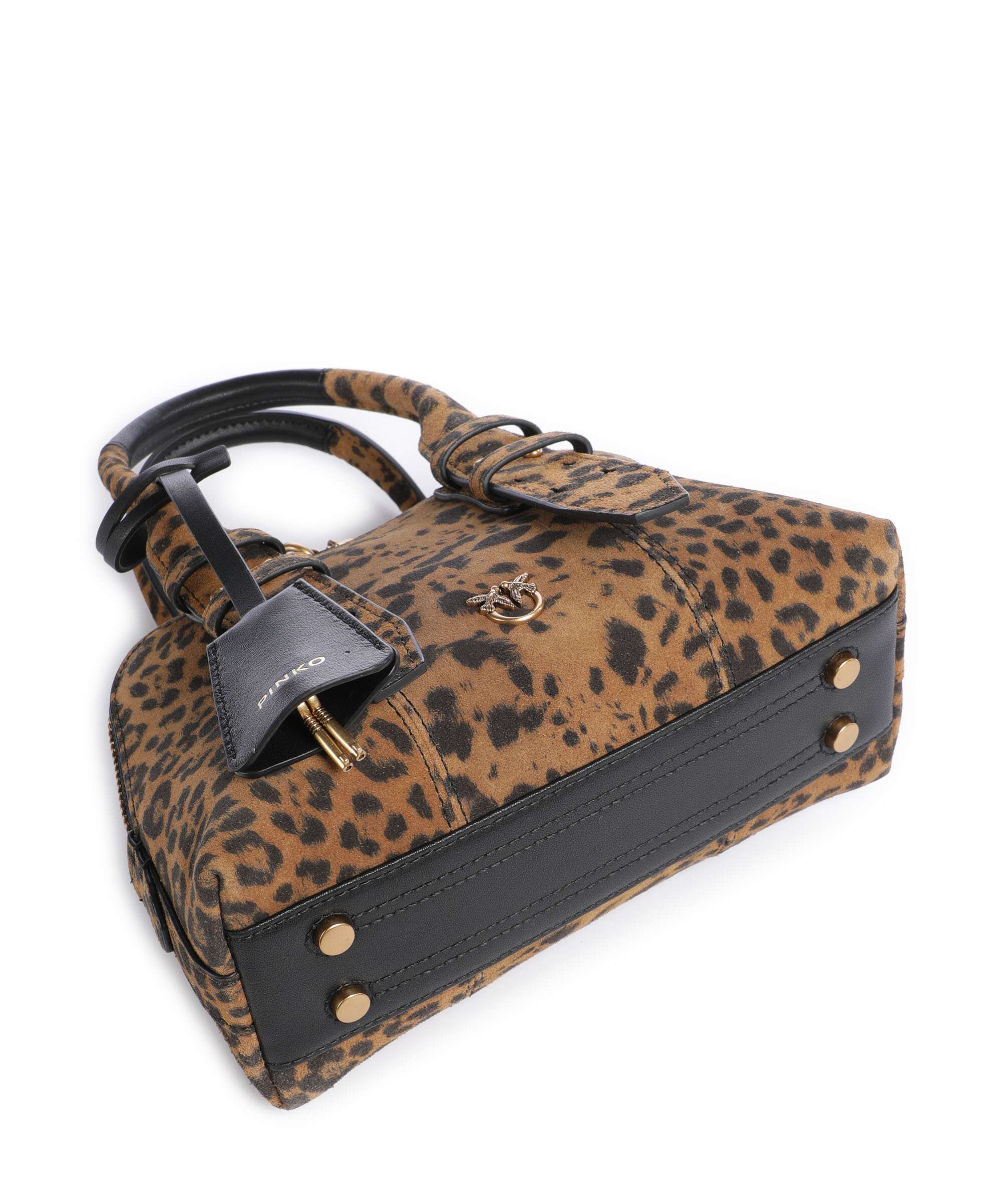 Pinko Bowling Mini Handbag maculato/marrone/antique gold - Image 5