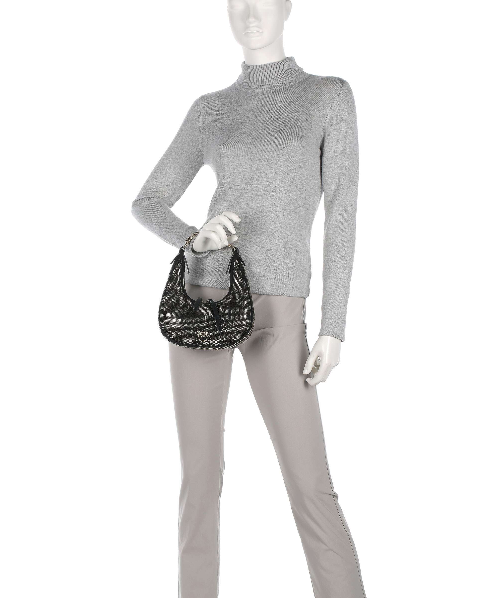 Pinko Brioche Mini Shoulder bag nero limousine/shiny gold - Image 3