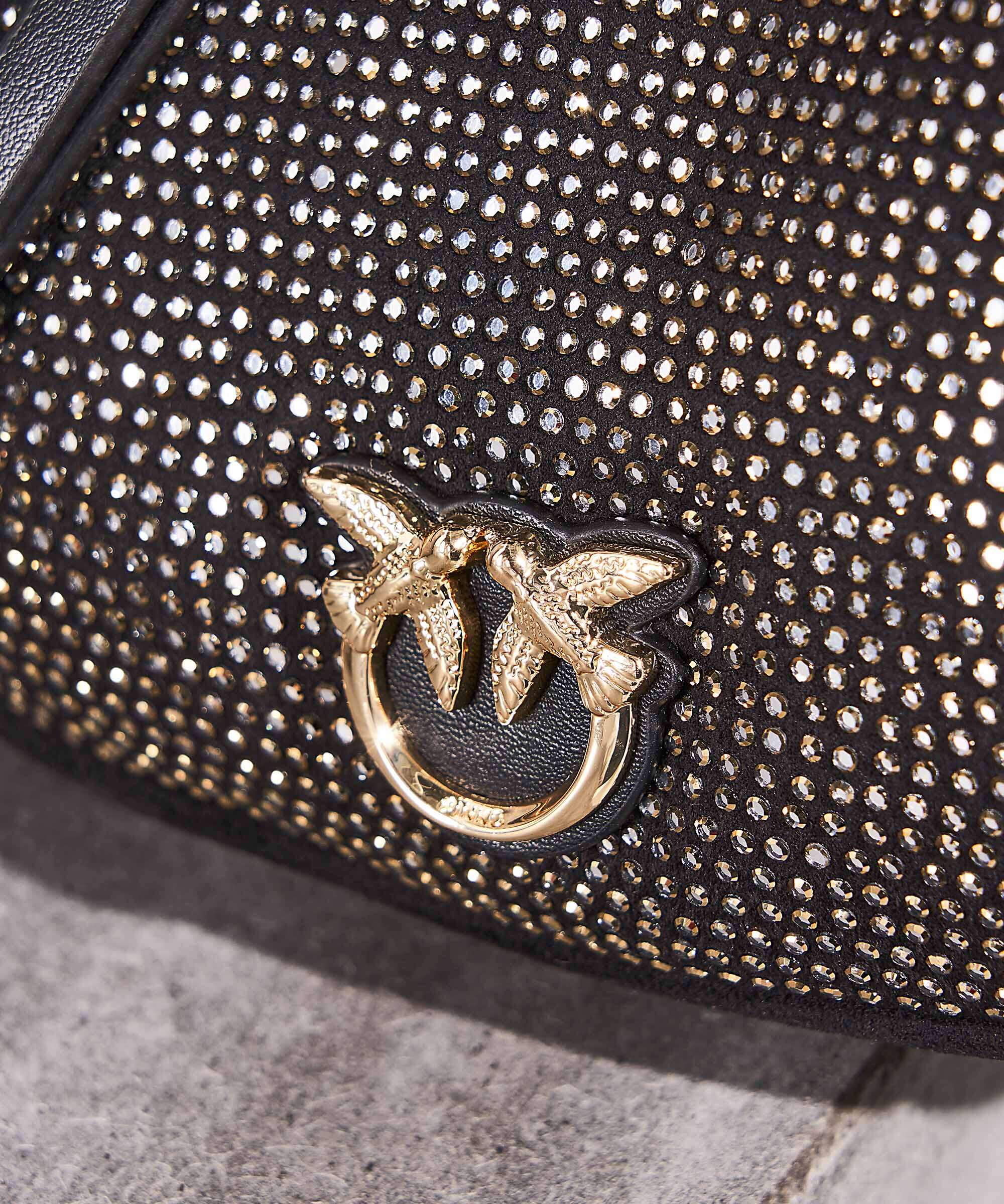 Pinko Brioche Mini Shoulder bag nero limousine/shiny gold - Image 7
