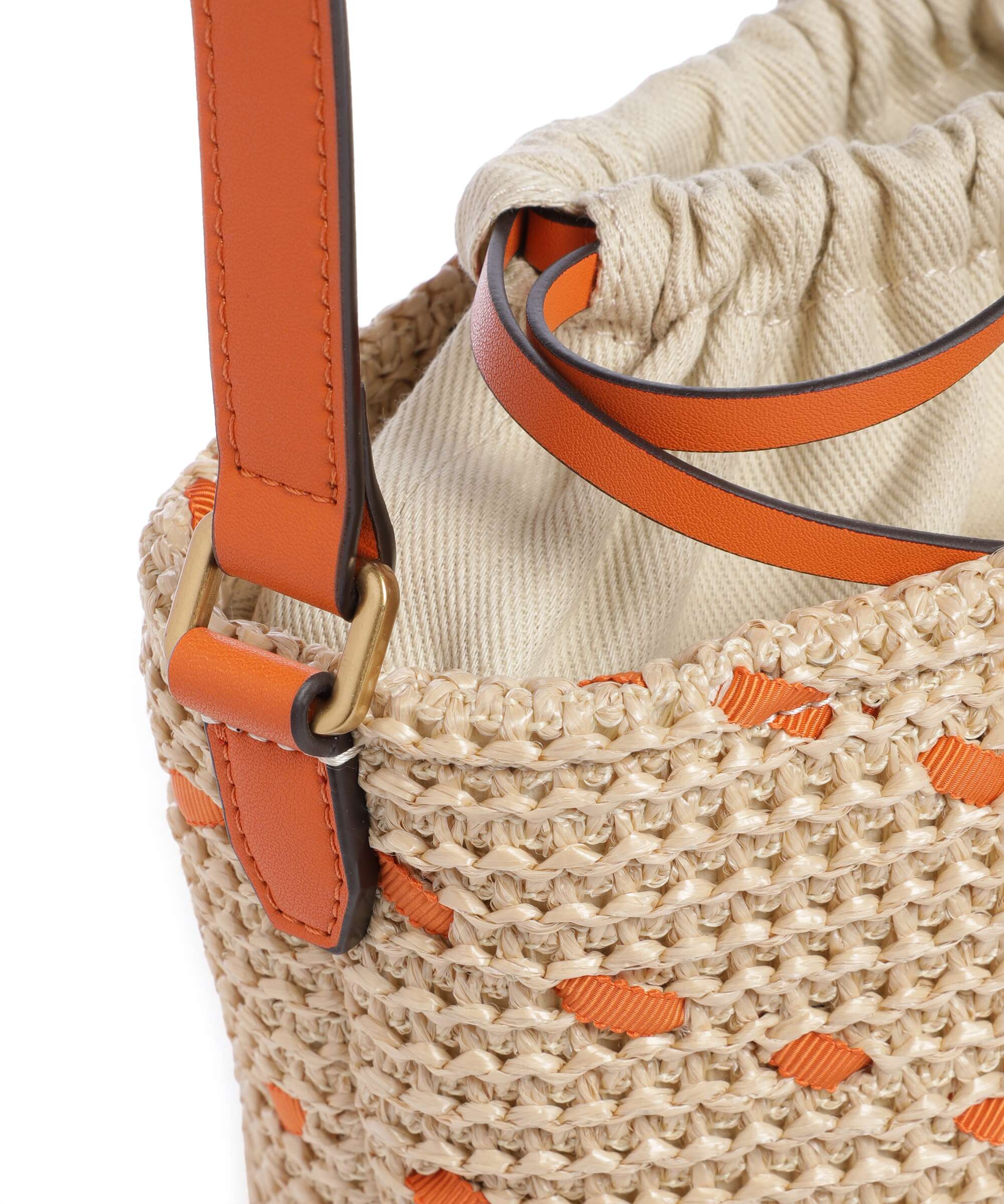 Pinko Bucket bag paglia/arancio/antique gold - Image 4