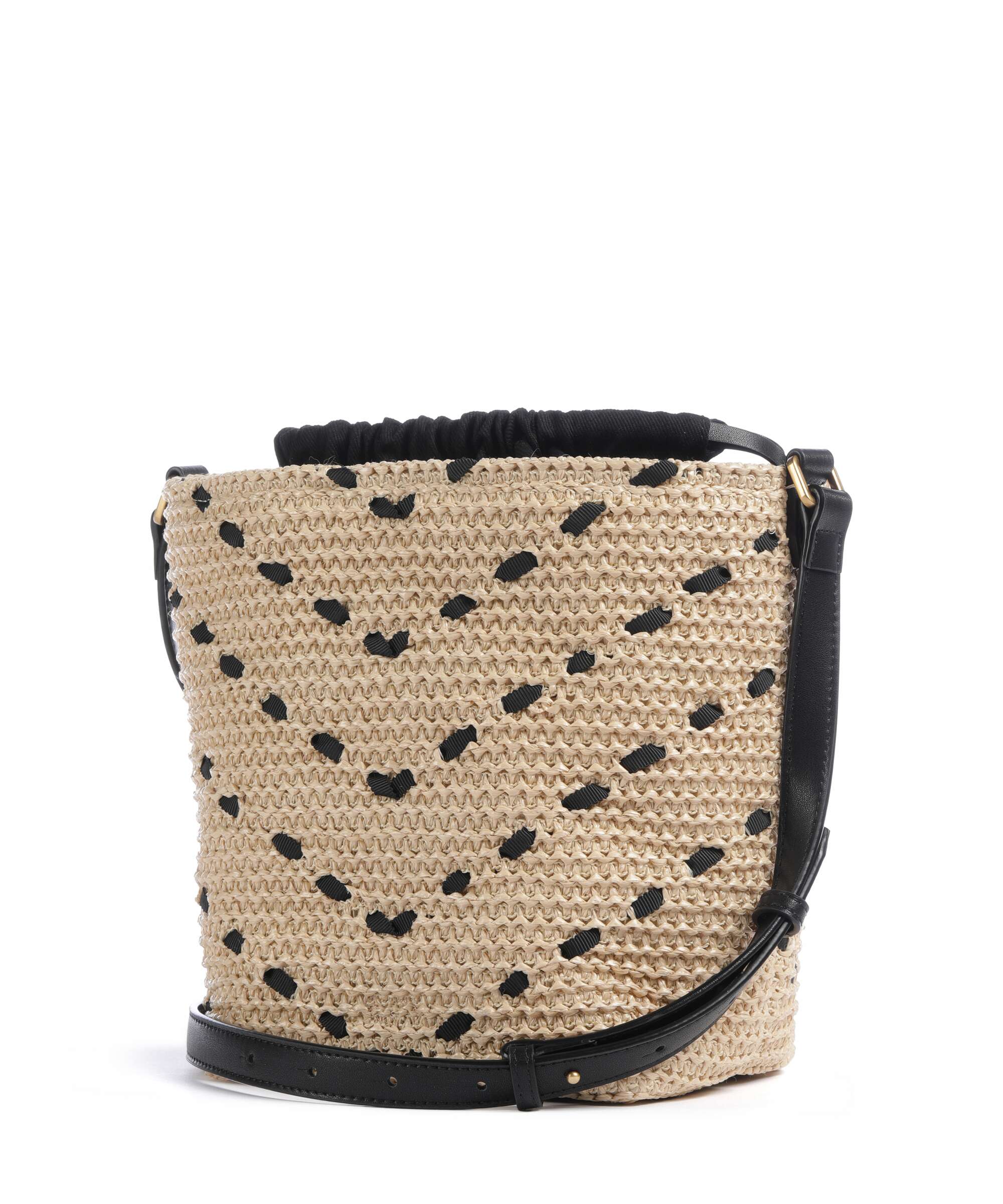 Pinko Bucket bag paglia/nero/antique gold - Image 2