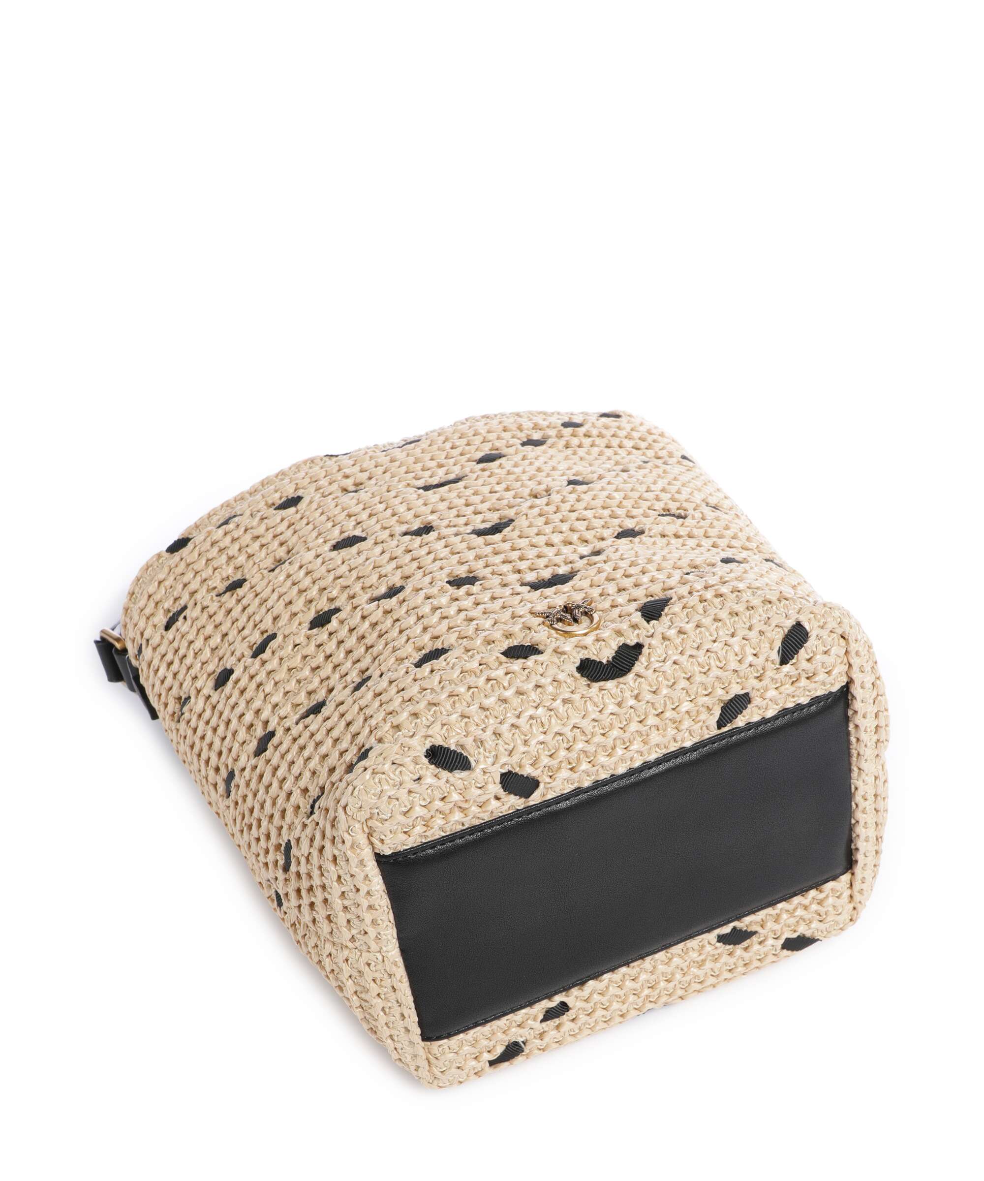 Pinko Bucket bag paglia/nero/antique gold - Image 5
