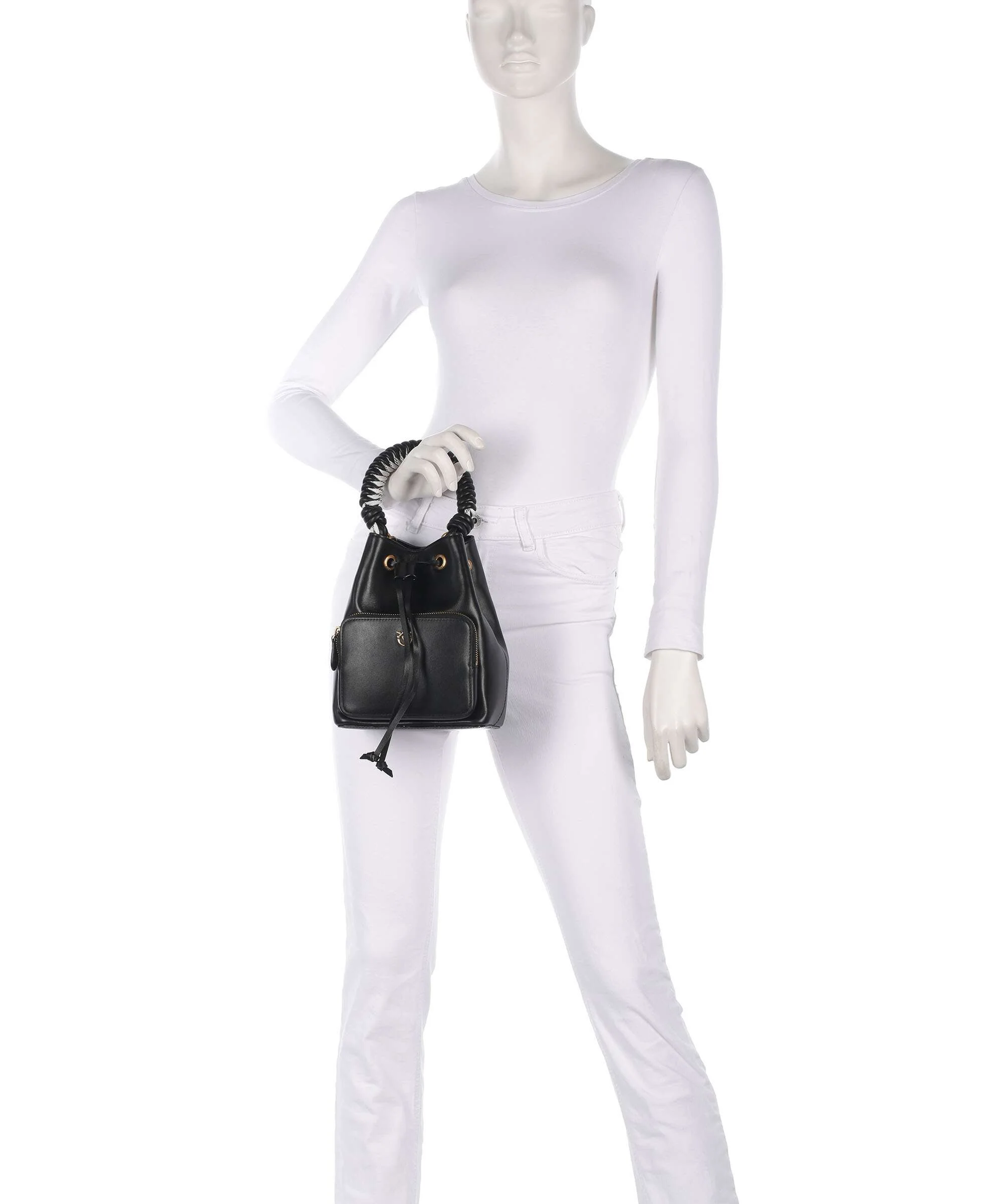 Pinko Cargo Bucket bag nero/antique gold - Image 4
