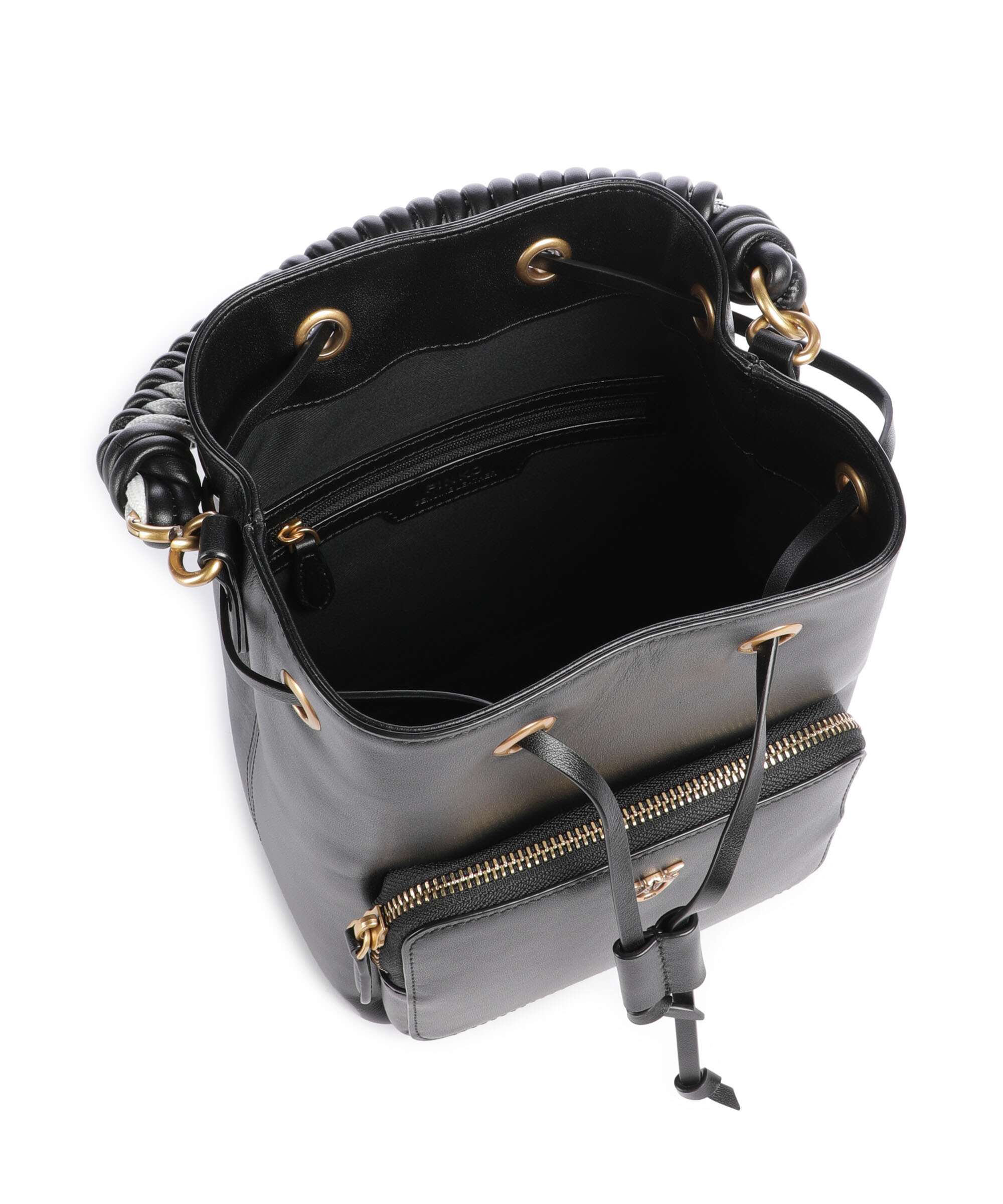 Pinko Cargo Bucket bag nero/antique gold - Image 7