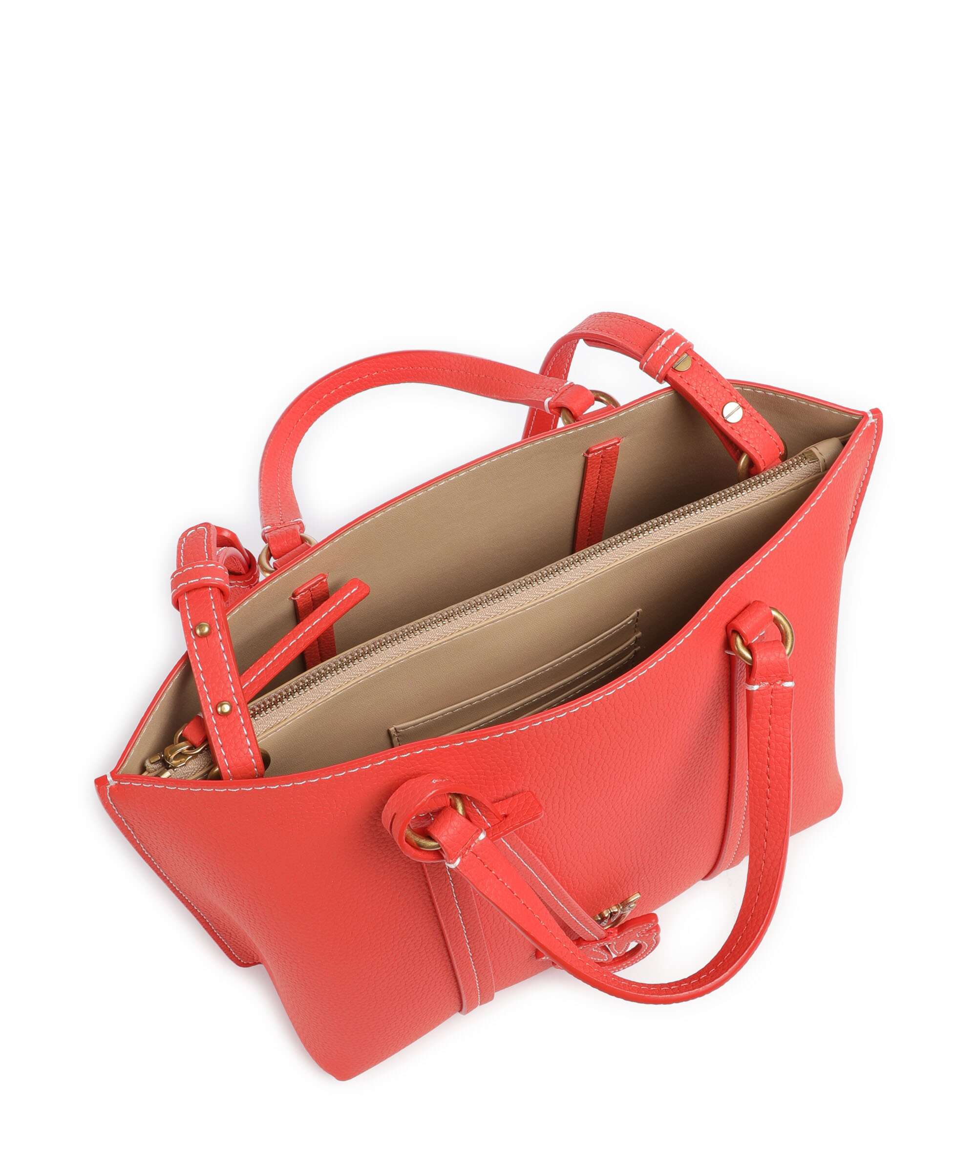 Pinko Carrie Classic Handbag rosso mandarino/antique gold - Image 6