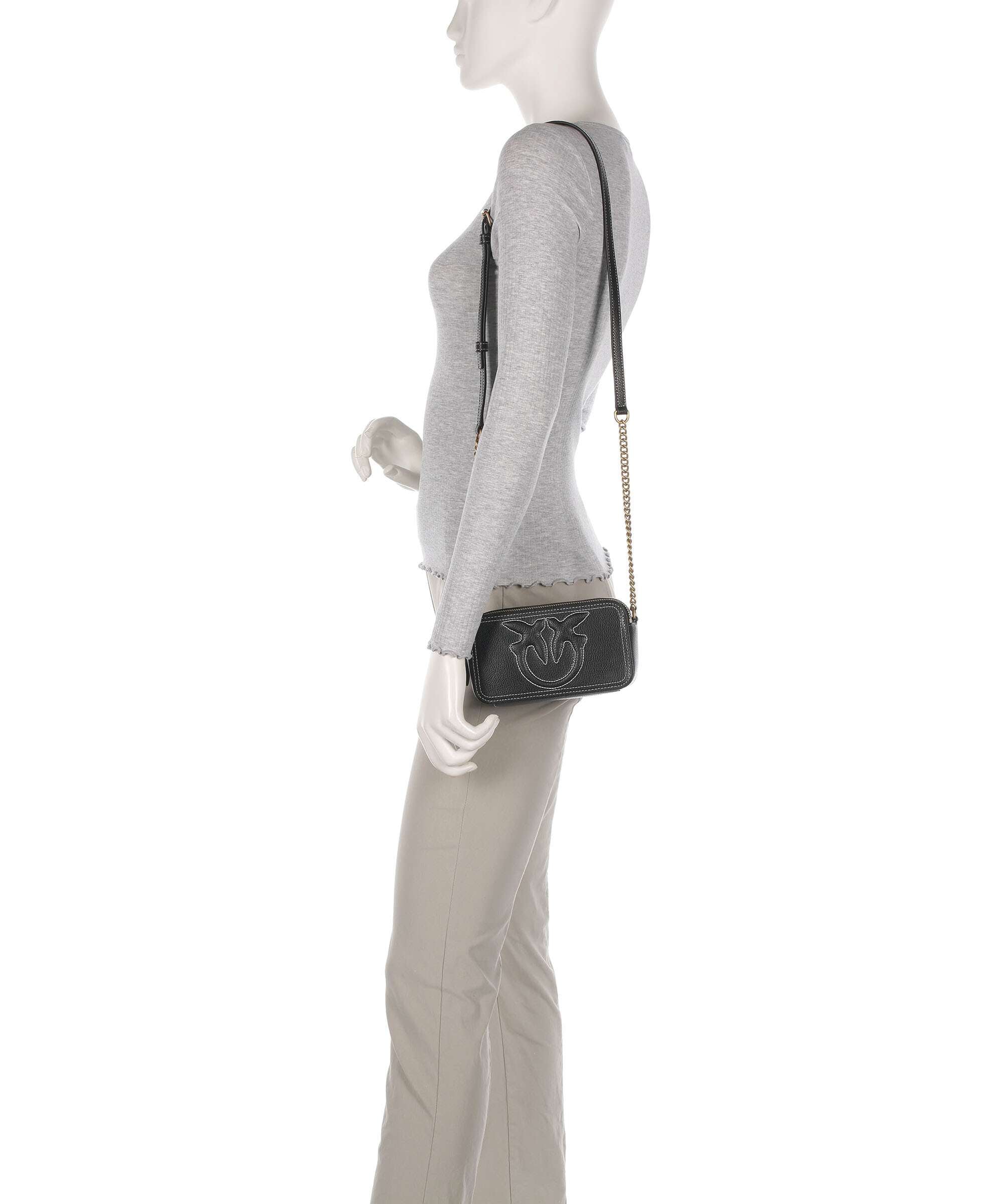 Pinko Carrie Crossbody bag nero/antique gold - Image 3