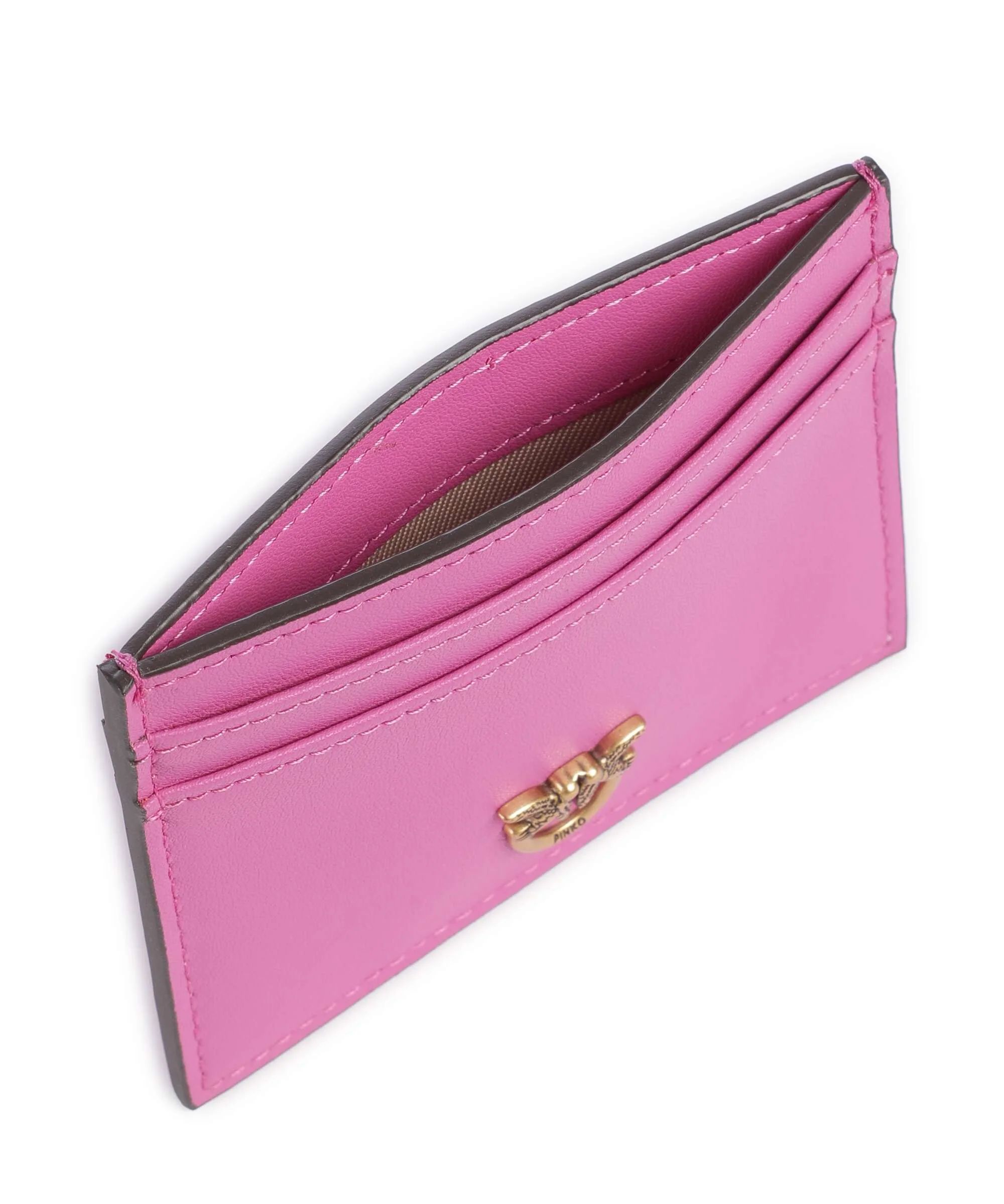 Pinko Credit card holder rosa flogo/antique gold - Image 4