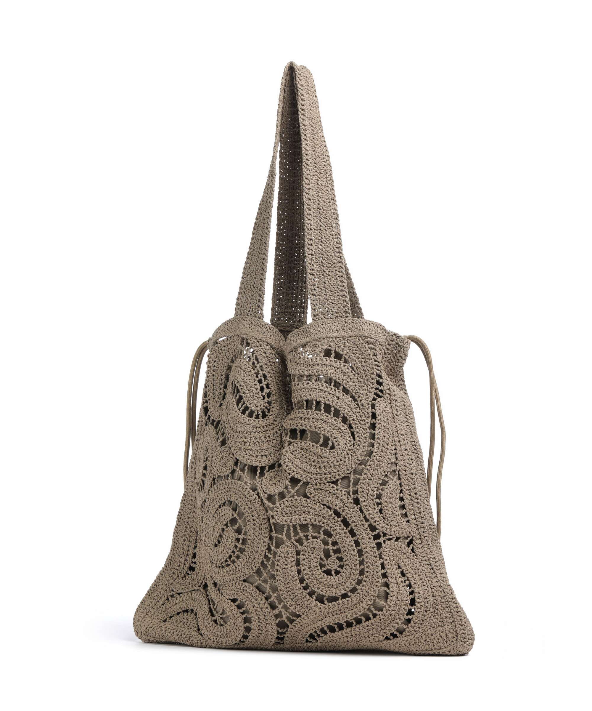 Pinko Crochet Geometrico Hobo bag verde canguro - Image 2