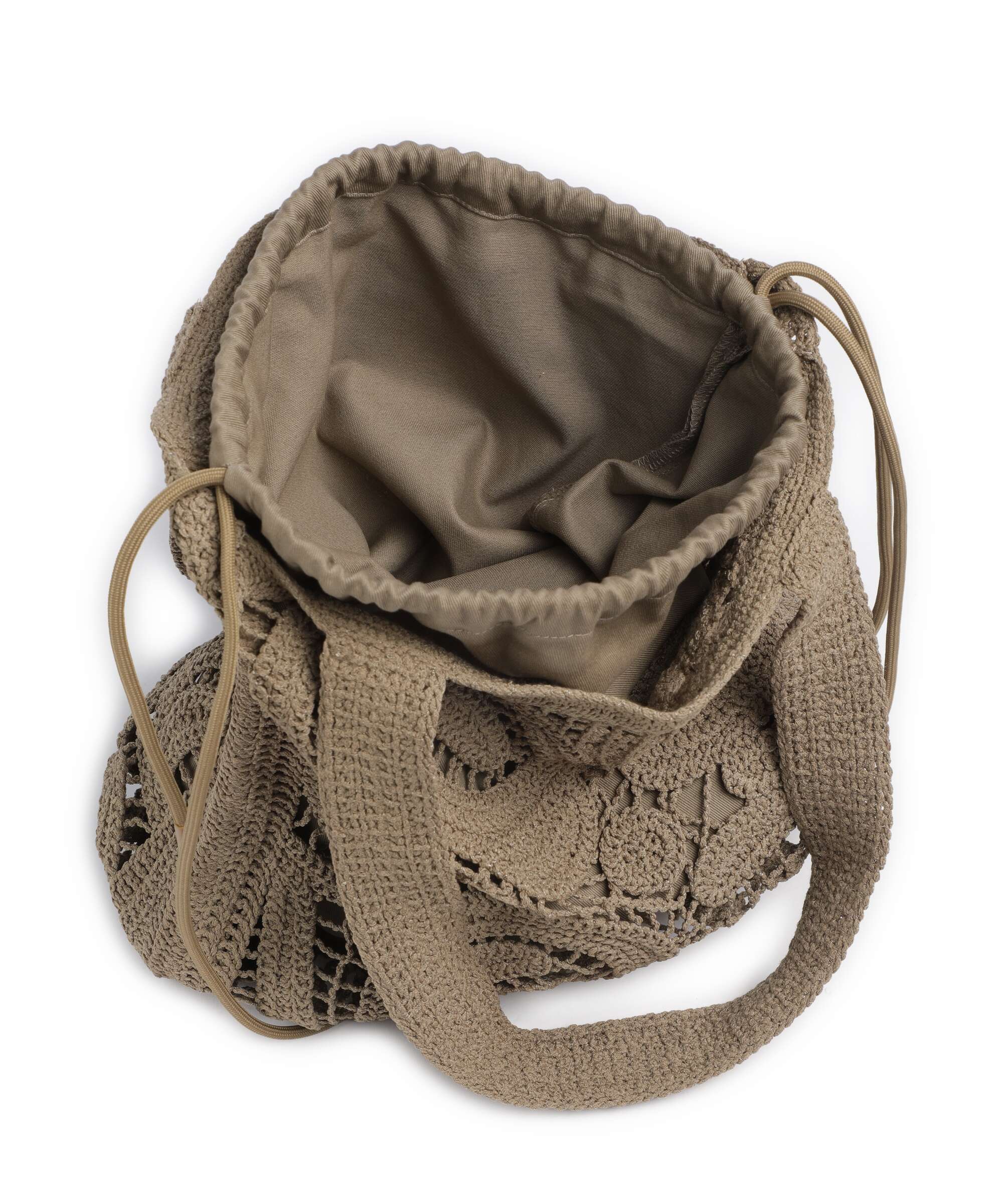 Pinko Crochet Geometrico Hobo bag verde canguro - Image 5