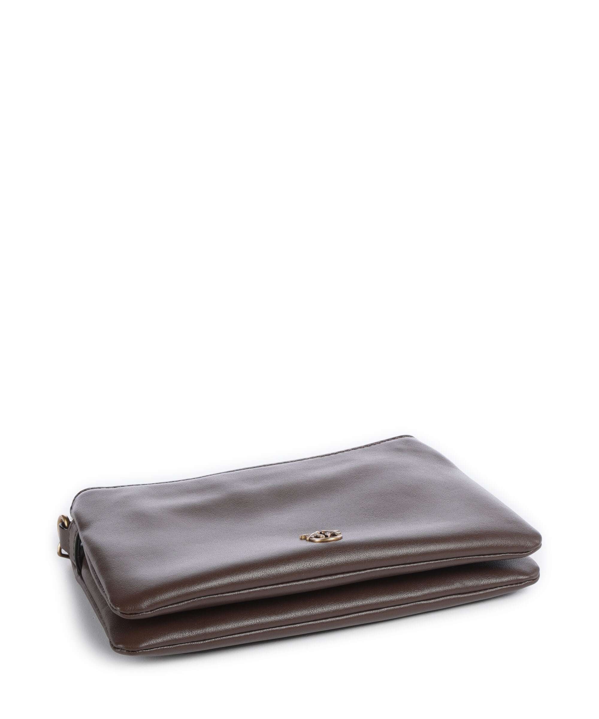 Pinko Double Mini Shoulder bag marrone castano/antique gold - Image 5