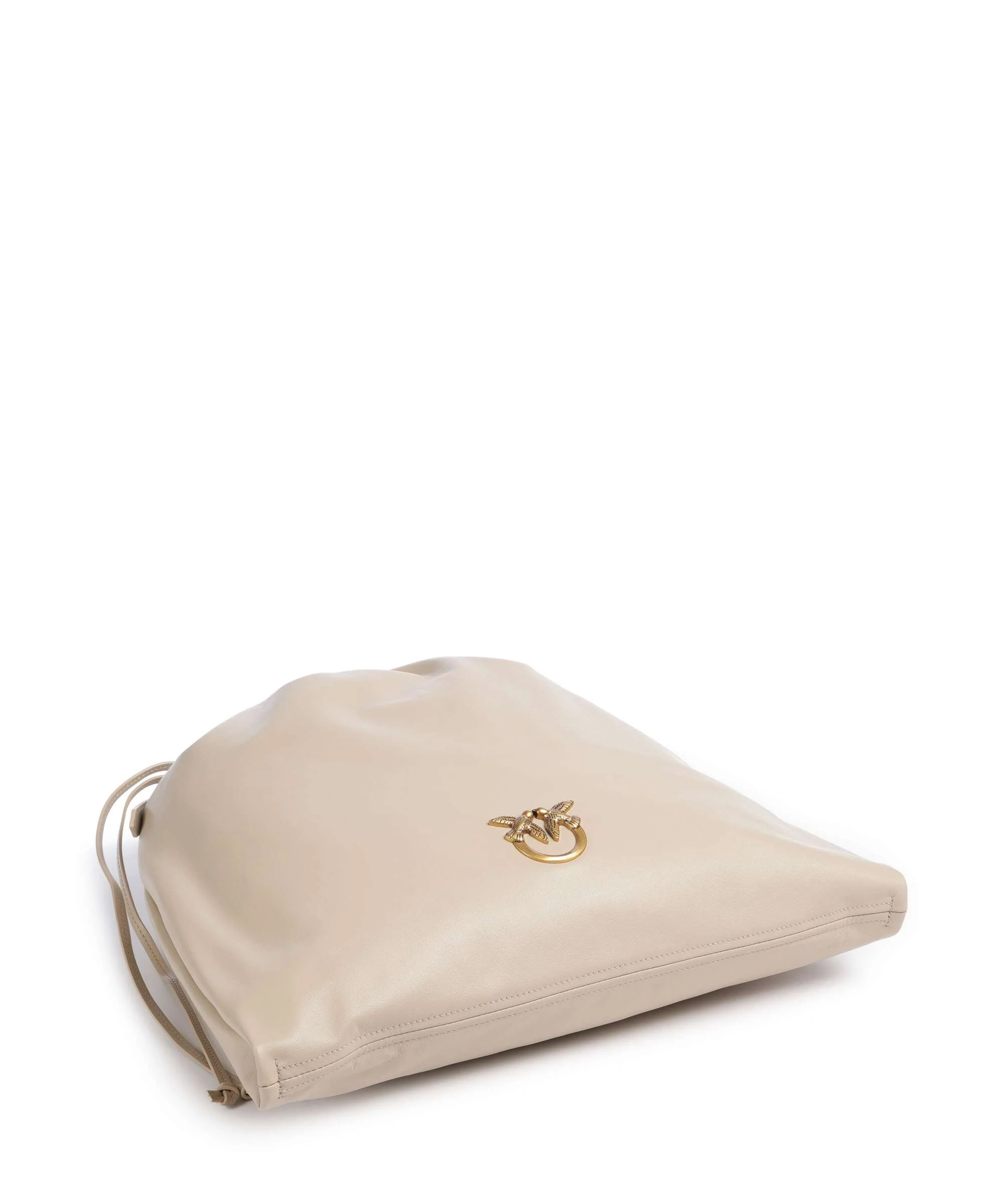 Pinko Extra Slouchy Bucket bag beige/grigio fumo/antique gold - Image 5