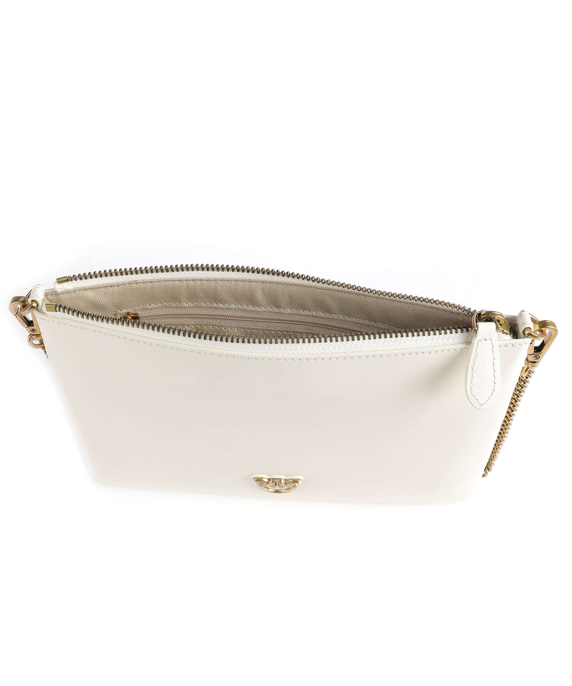 Pinko Flat Classic Crossbody bag bianco seta/antique gold - Image 5