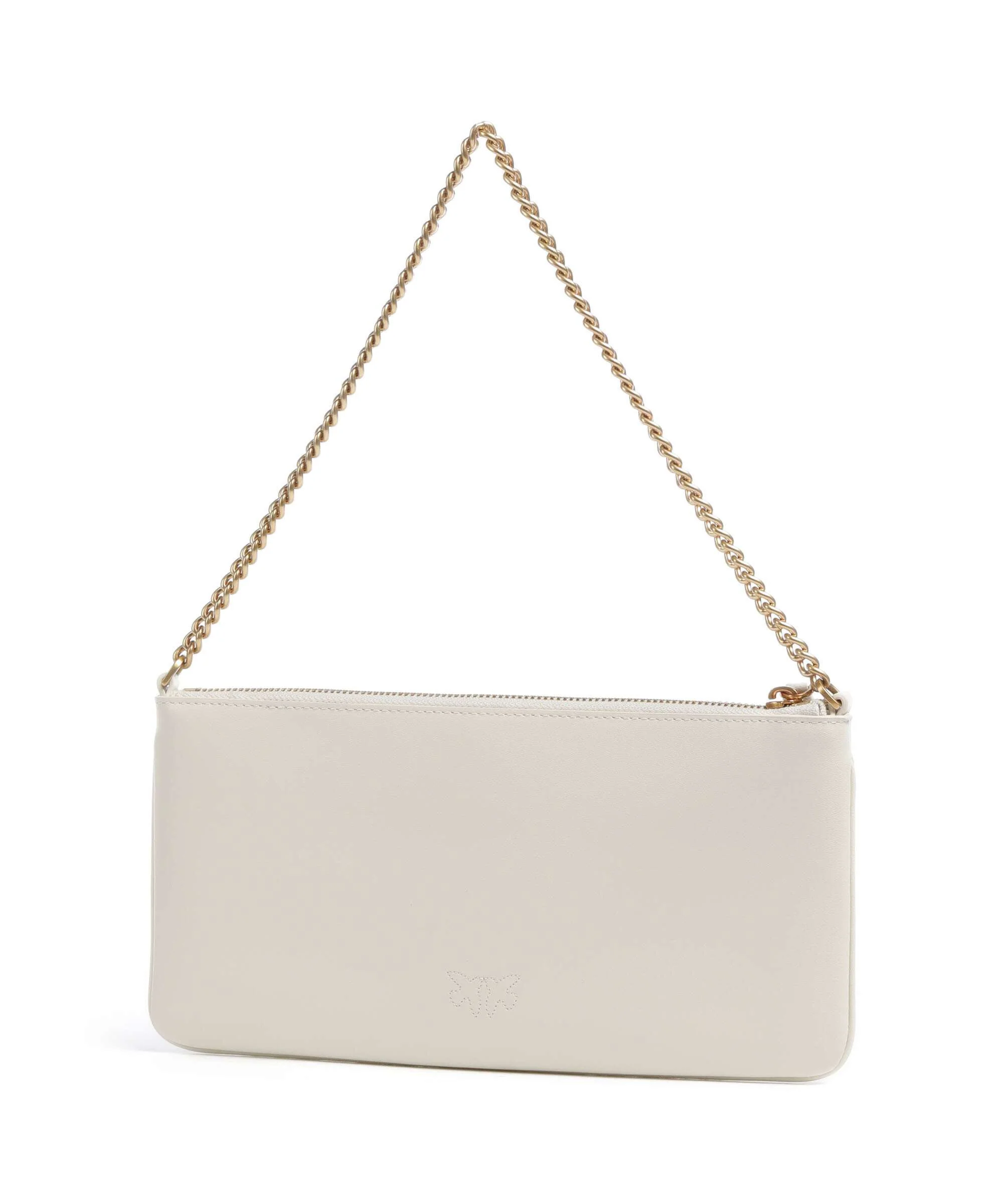 Pinko Flat Horizontal Shoulder bag bianco seta/antique gold - Image 2